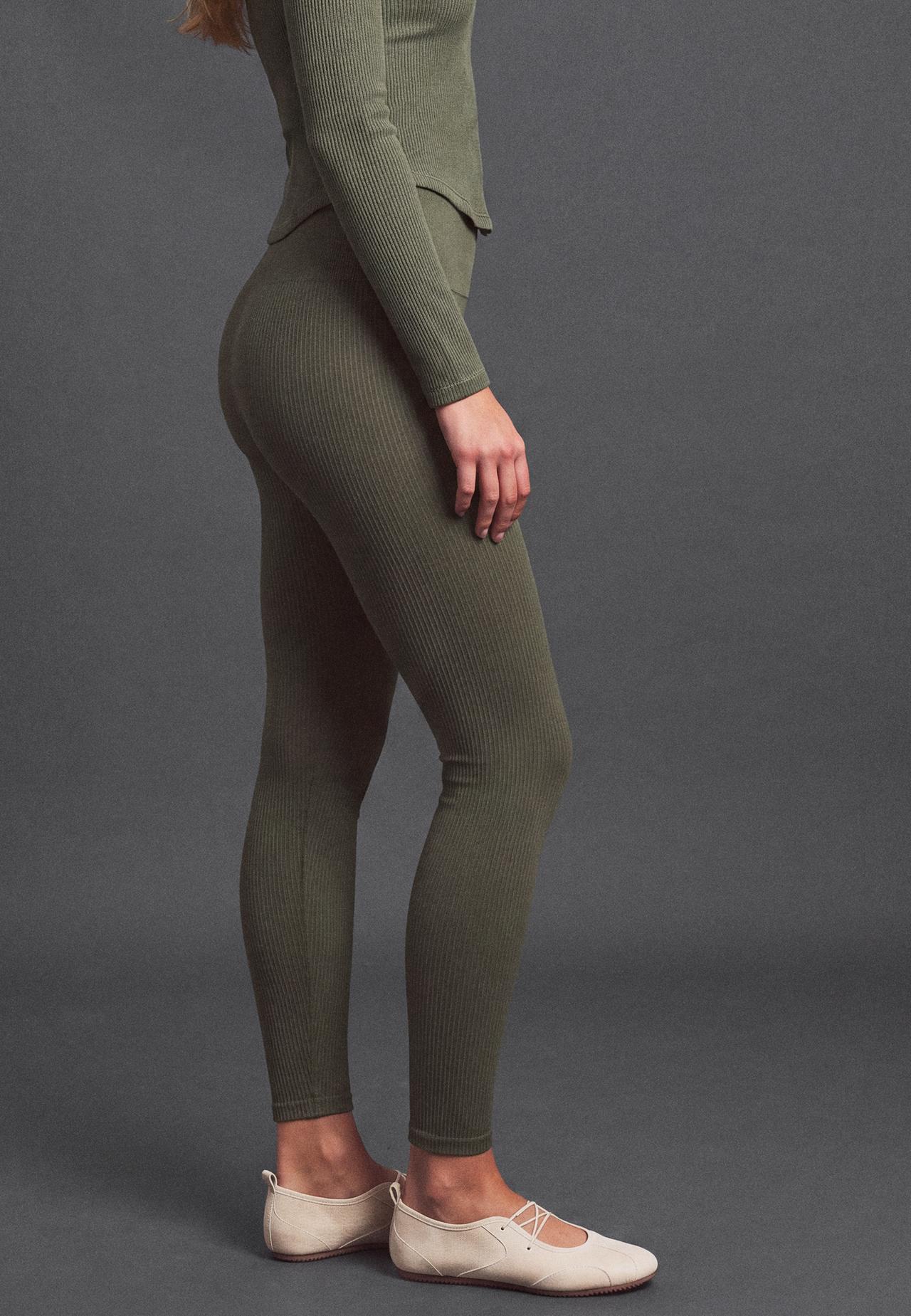 Seamless leggings — Khaki