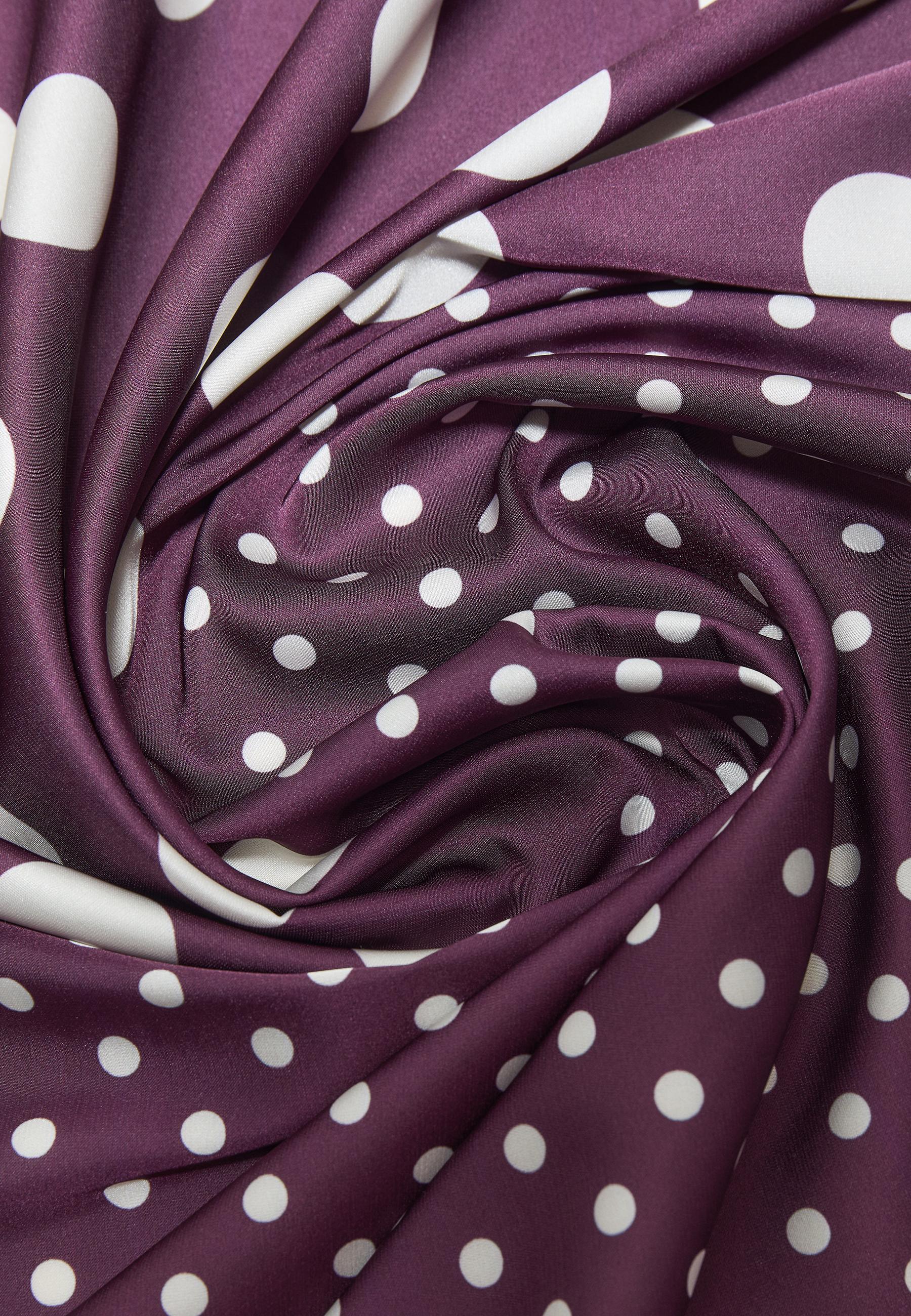 Polka dot scarf — Burgundy