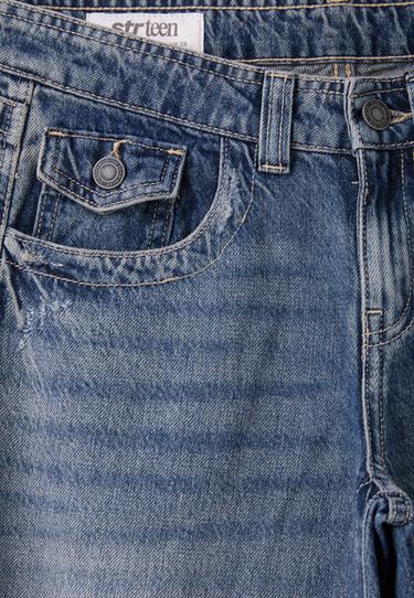 Low-rise barrel jeans — MEDIUM BLUE DENIM 9