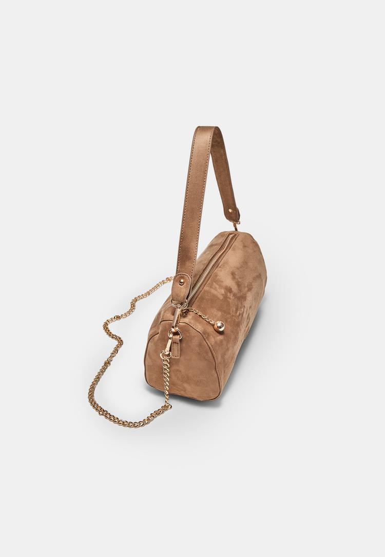  Stradivarius Τσαντα Ωμου Με Απαλη Υφη 0-411 Os - 3
