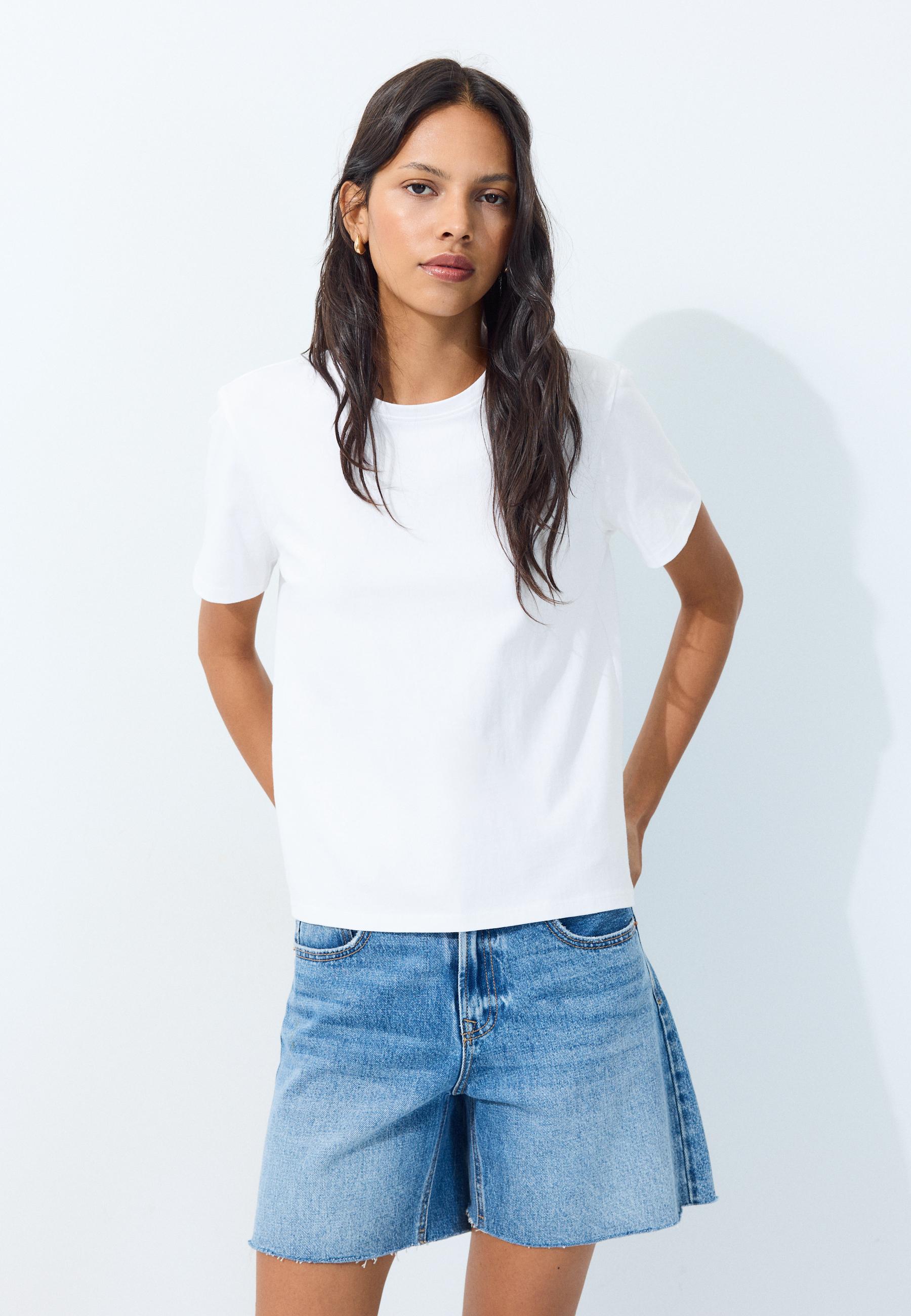 Short sleeve T-shirt — Ecru