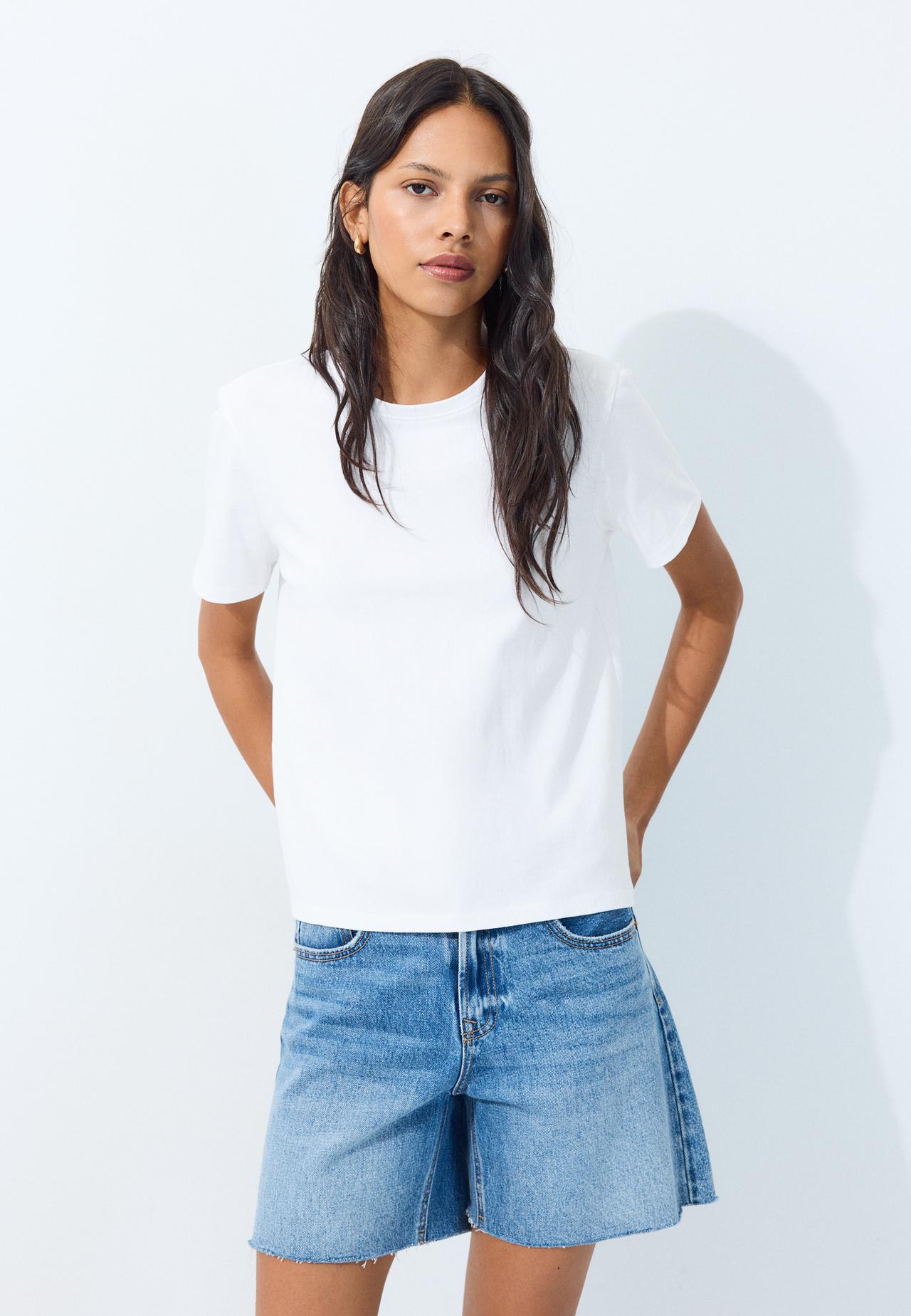 Short sleeve T-shirt — Ecru