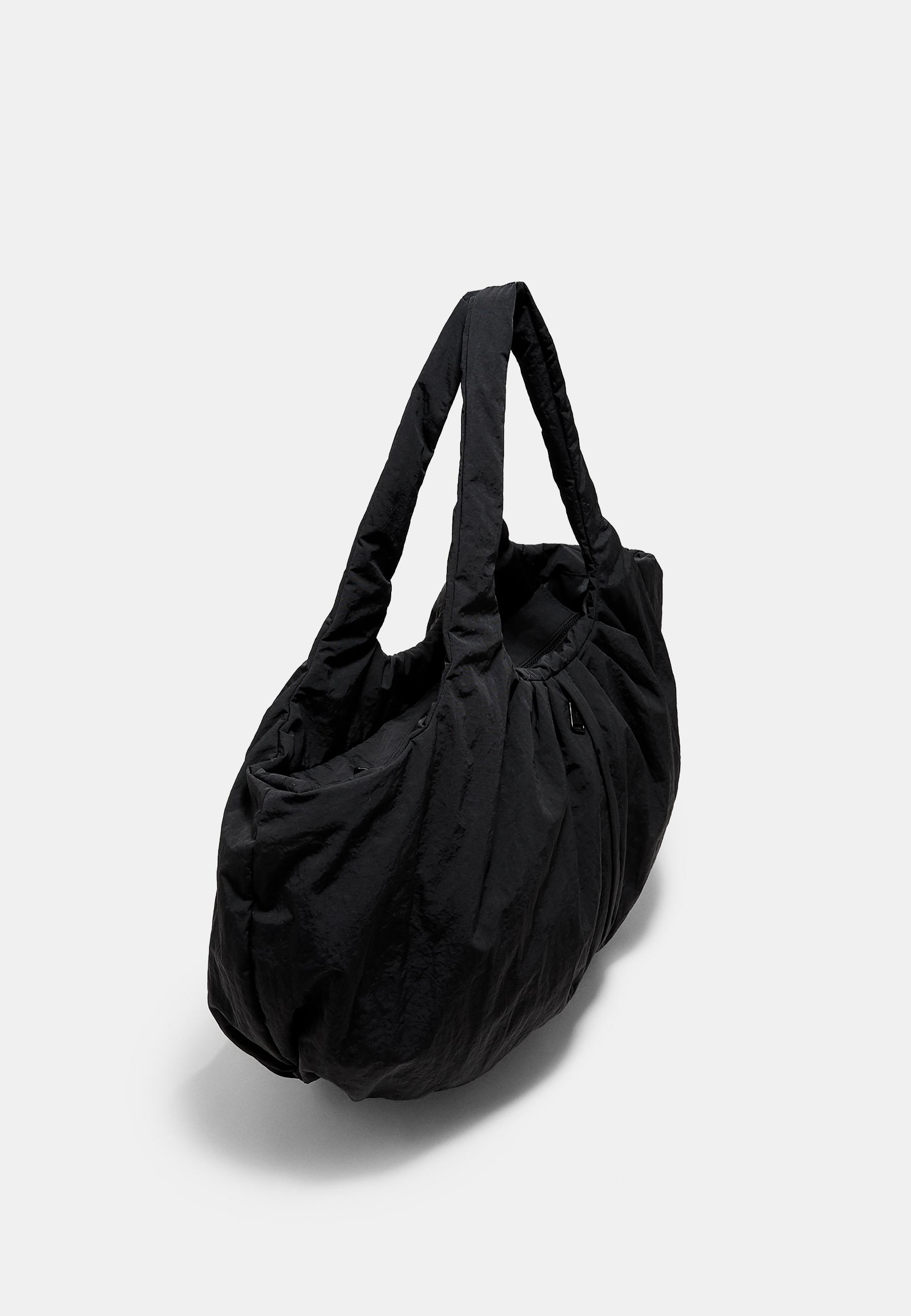 Quilted maxi bag — Black