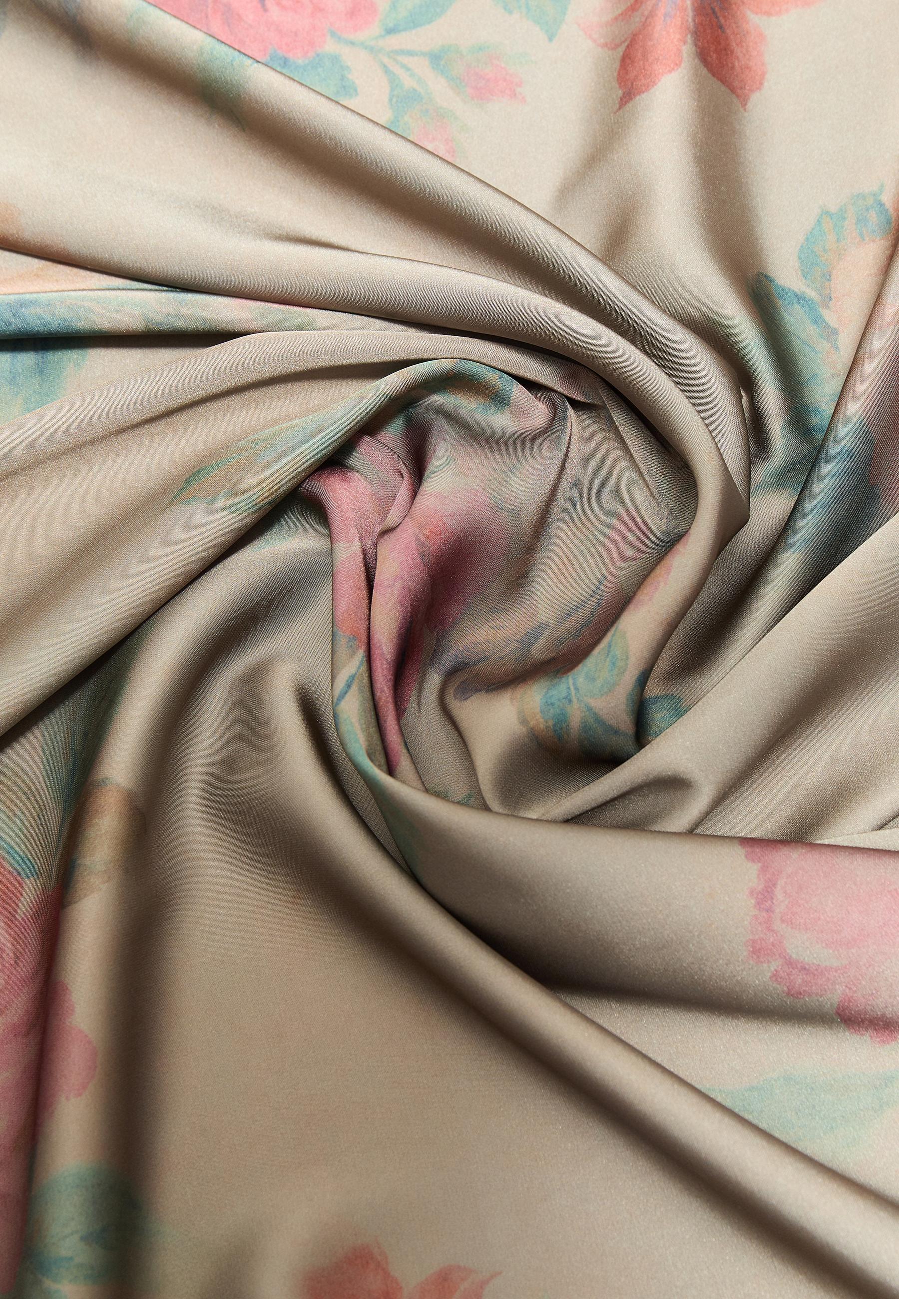 Large floral scarf — Pastel pink