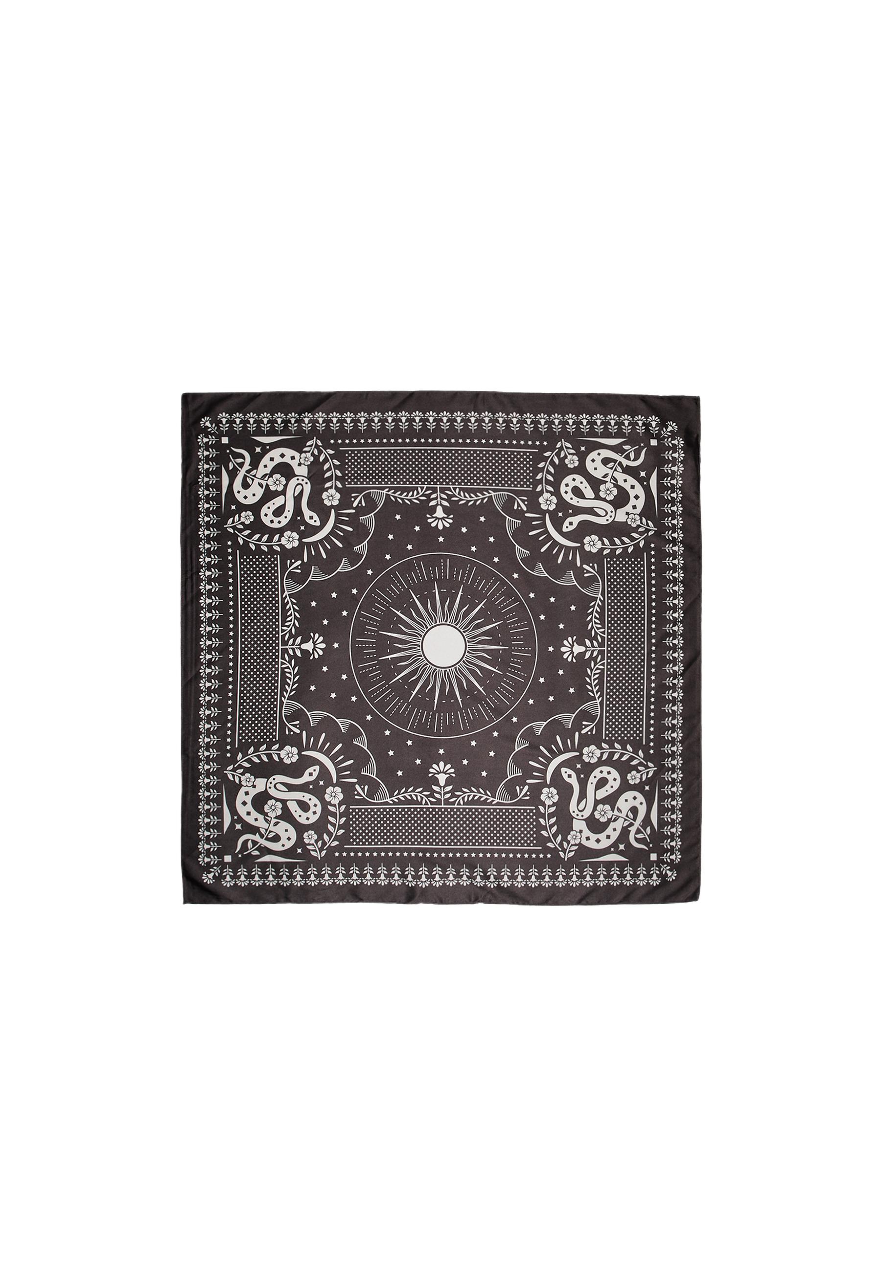 Snakeskin print scarf — Brown