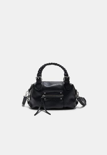Braided handle bowling bag — Black 1
