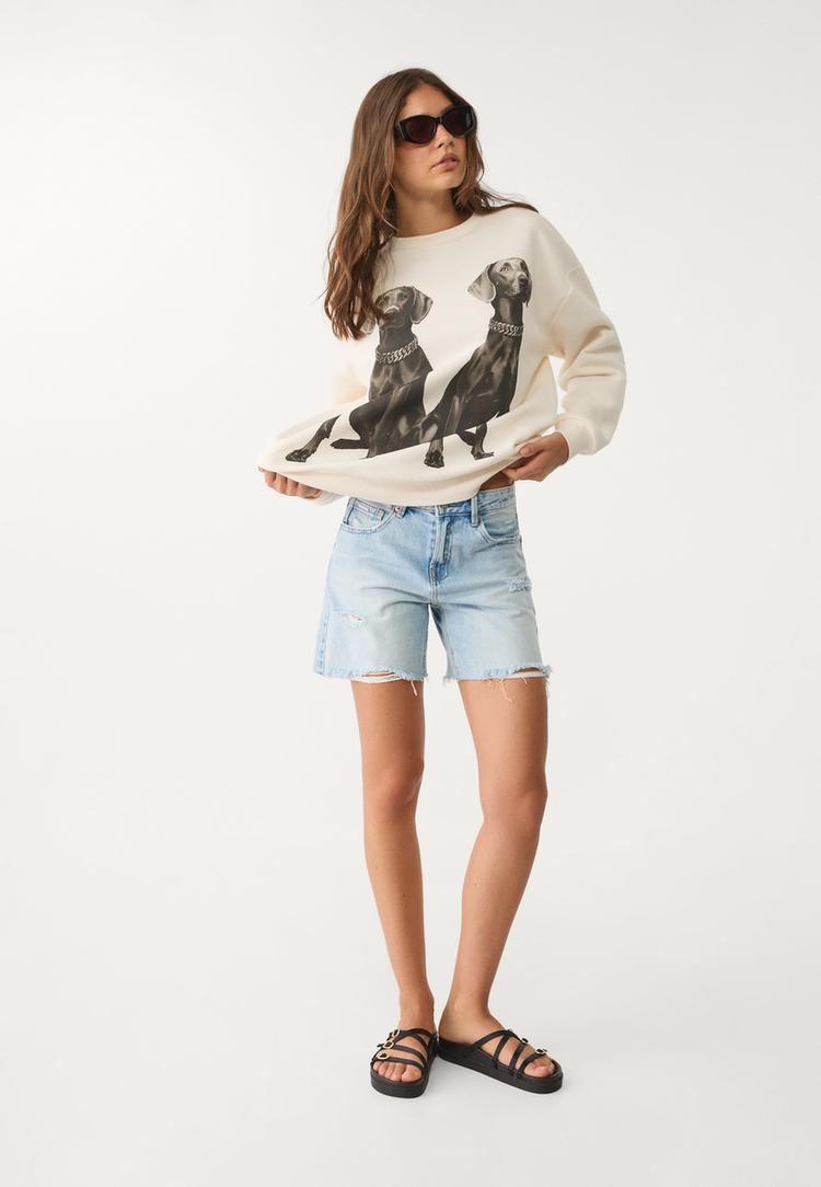 sudadera estampado perros
