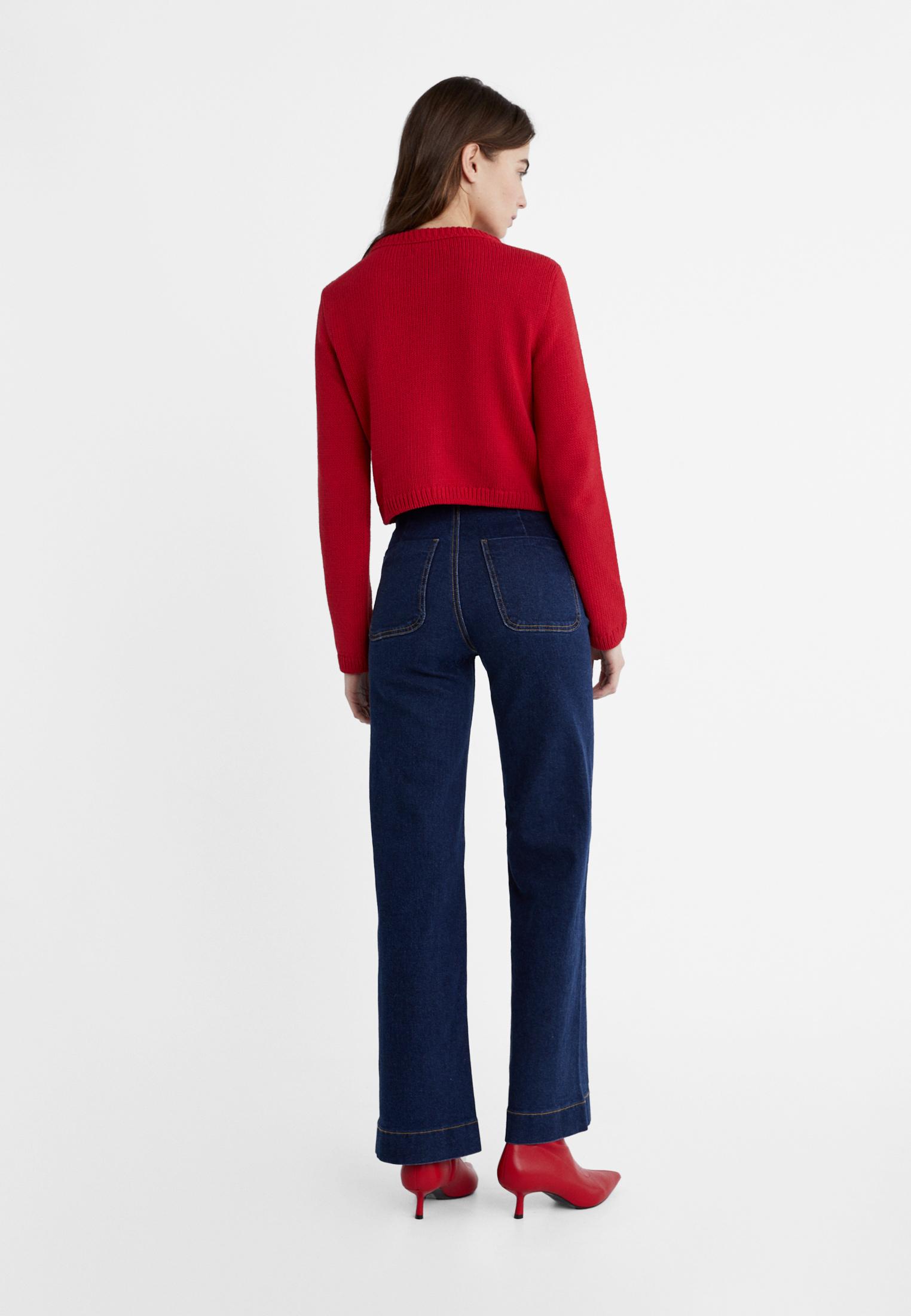 D77 Minimalist jeans with pockets — RINSE BLUE DENIM