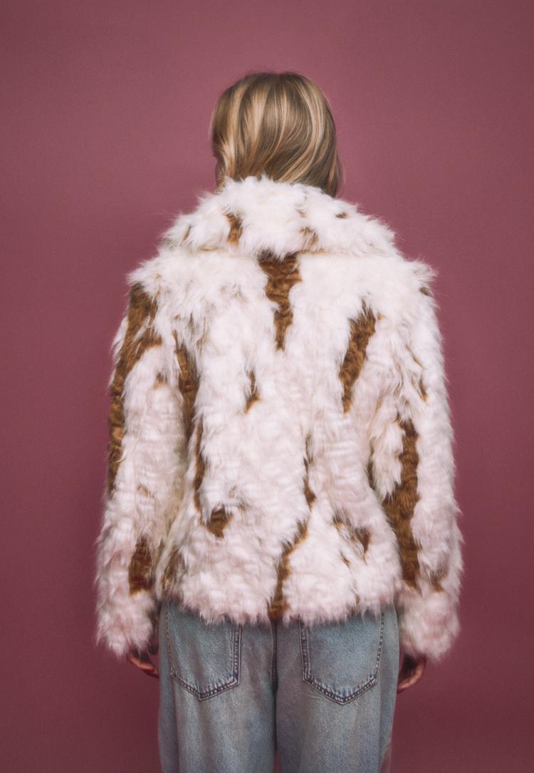 blouson fausse fourrure