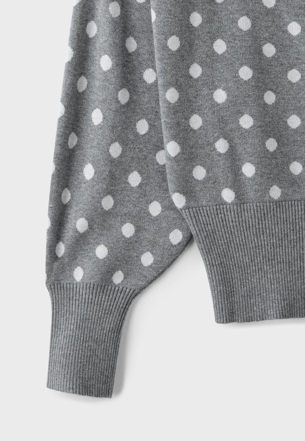 Asymmetric ribbed hem knit jumper — Dark grey