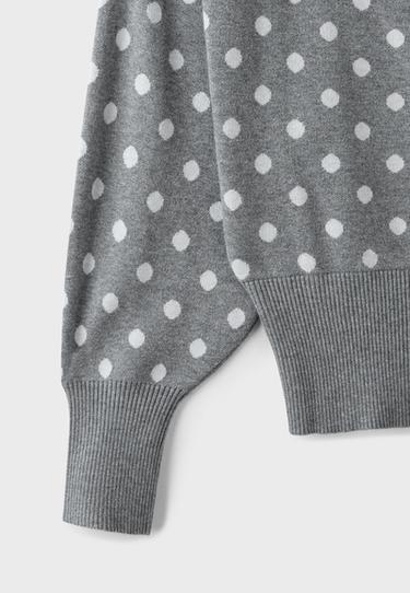 Asymmetric ribbed hem knit jumper — Dark grey 9