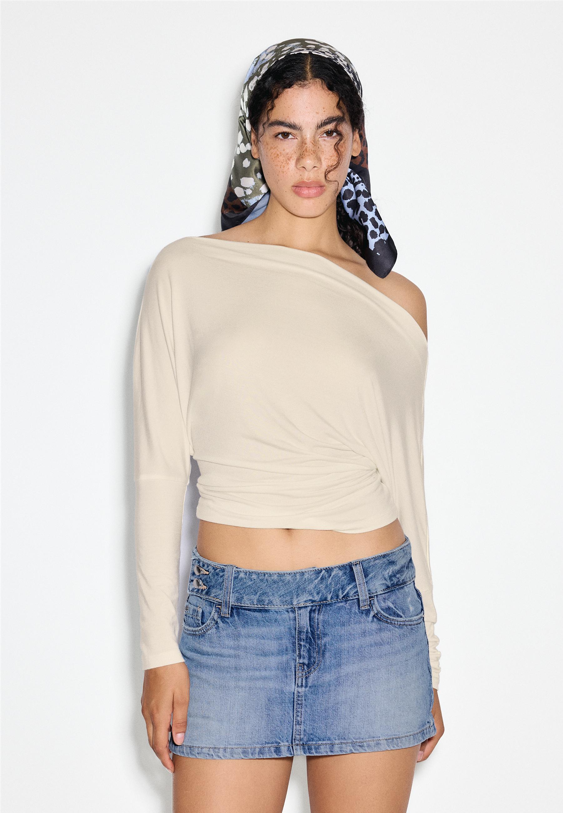 Hammer loop mini skort — MEDIUM BLUE DENIM