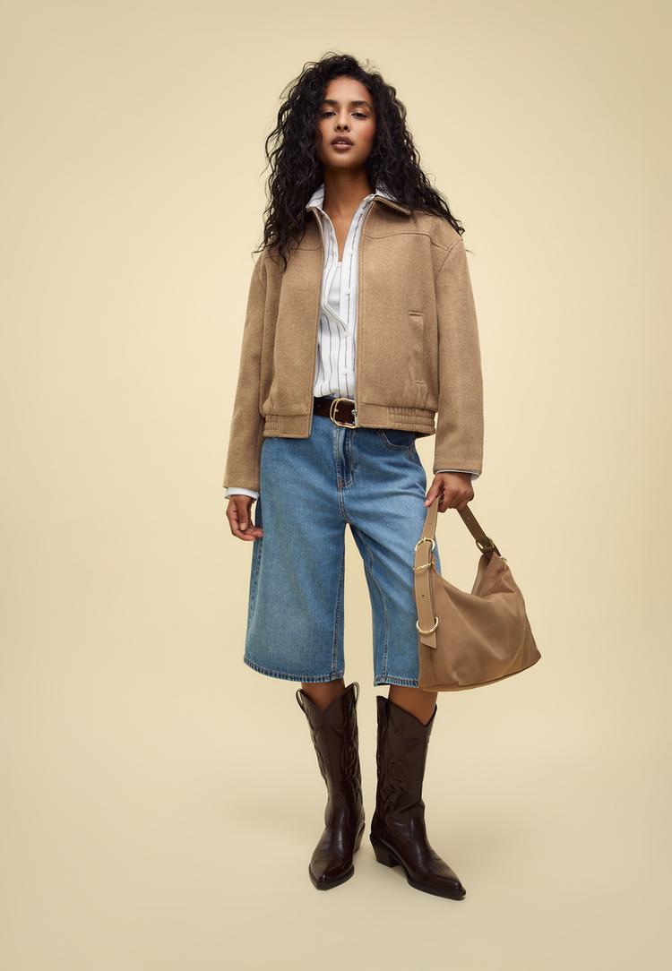 soft touch bomber jacket