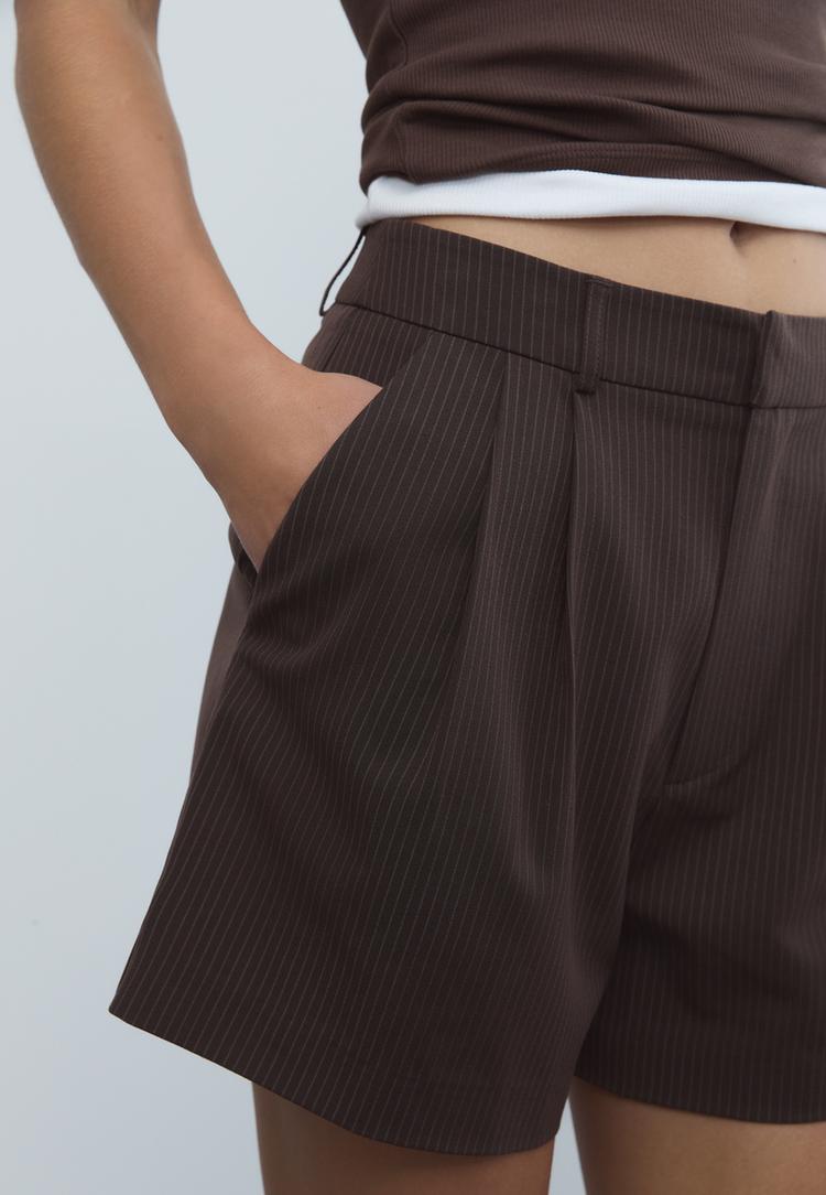 shorts vestir pinzas rayas