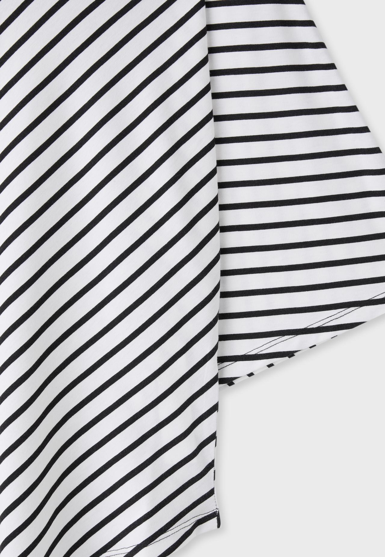 Striped short sleeve T-shirt — Ecru