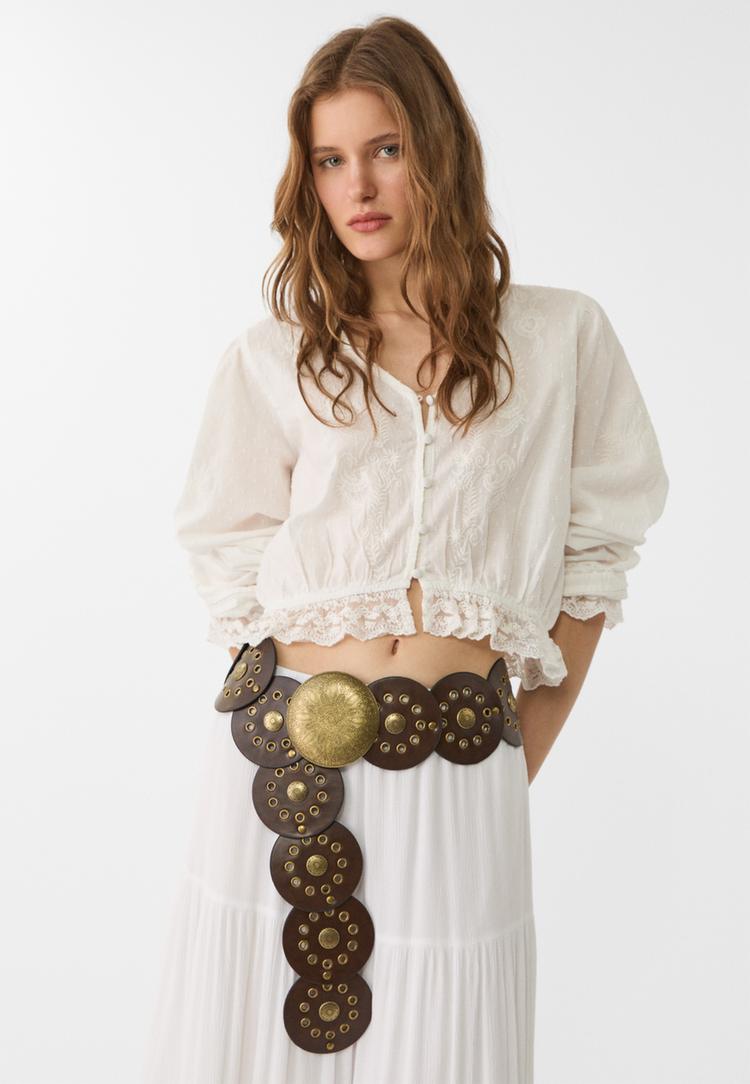 cinturon chapa tachas