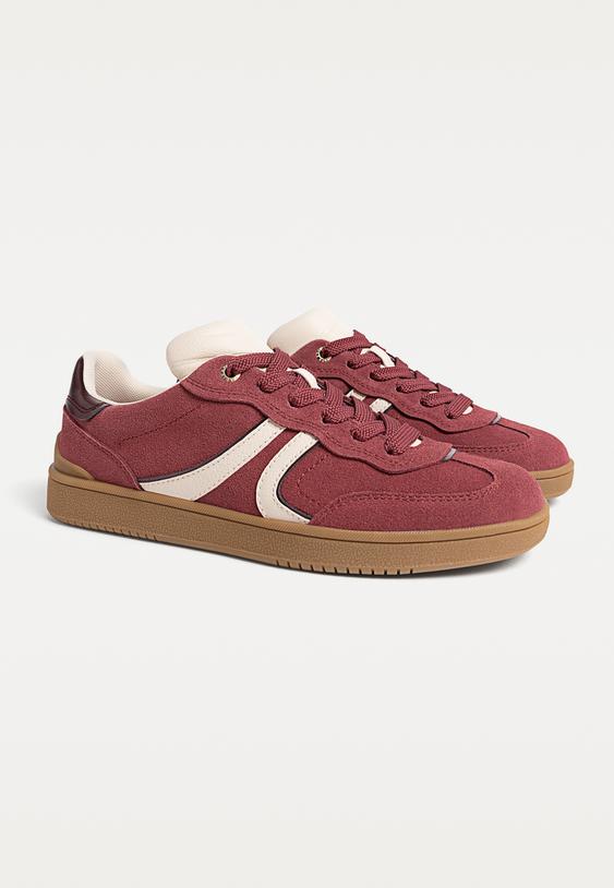 casual leather trainers