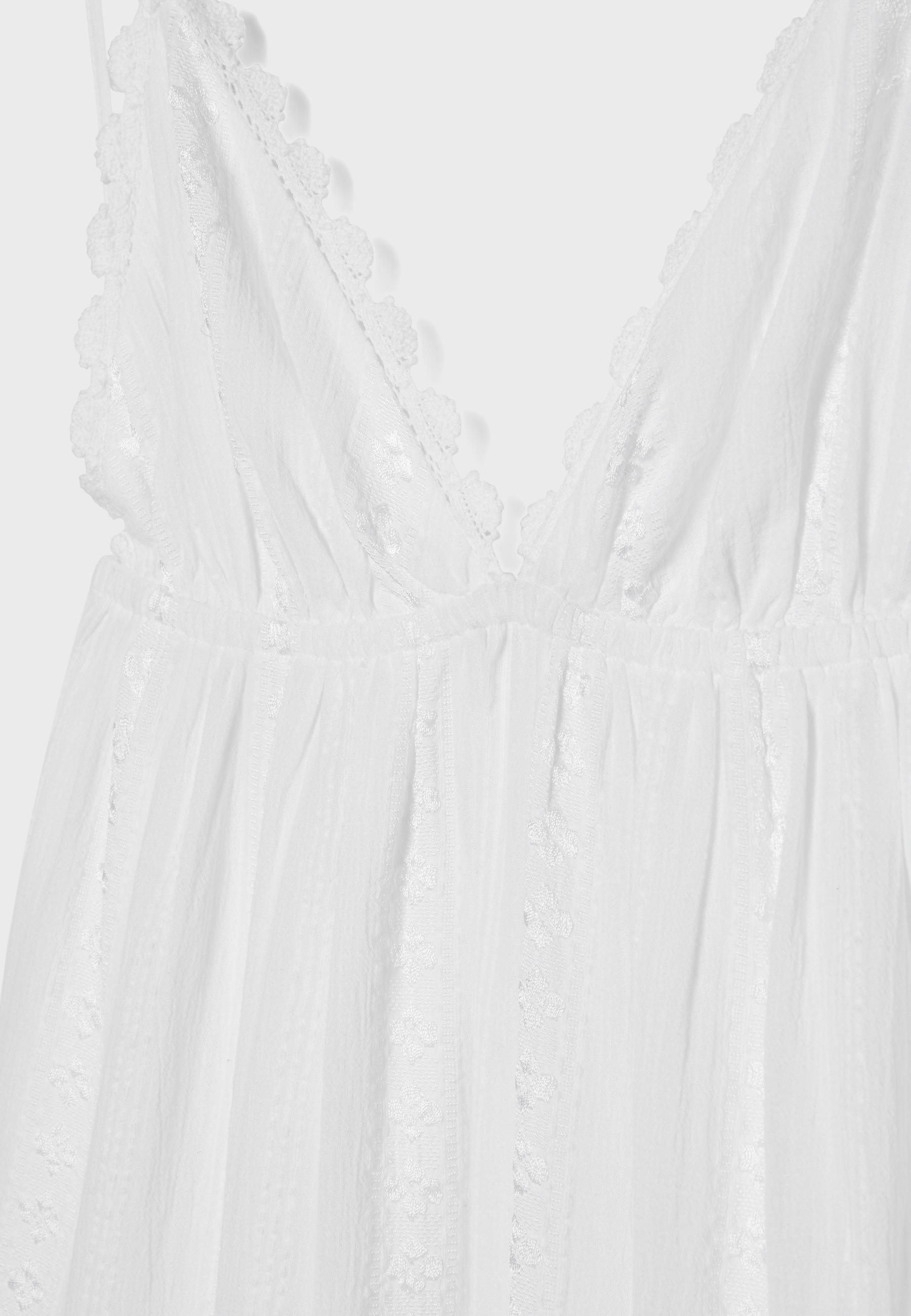 Long flowing dress with open back — White