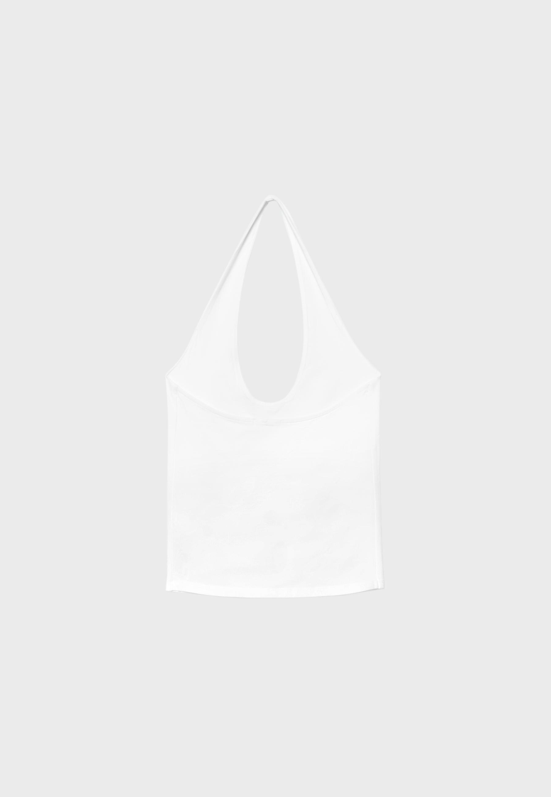 Basic halter top — White