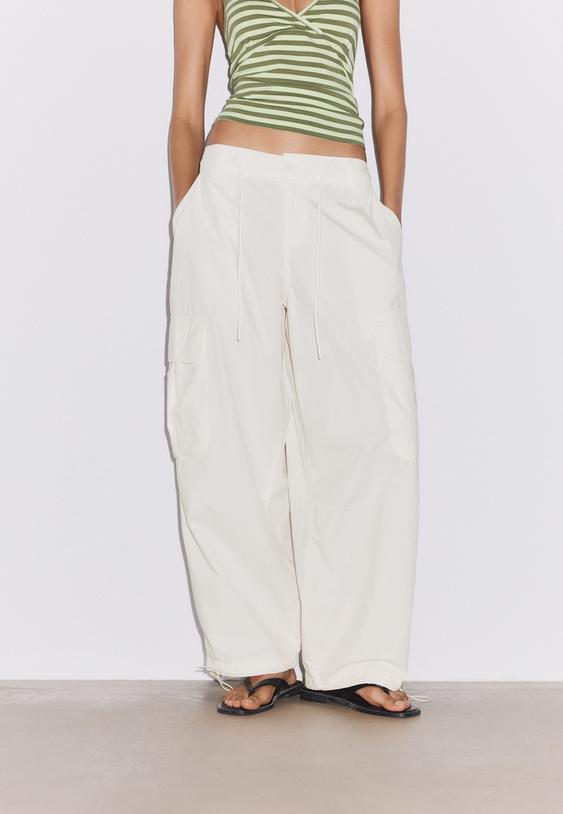 pantalon popelin cargo