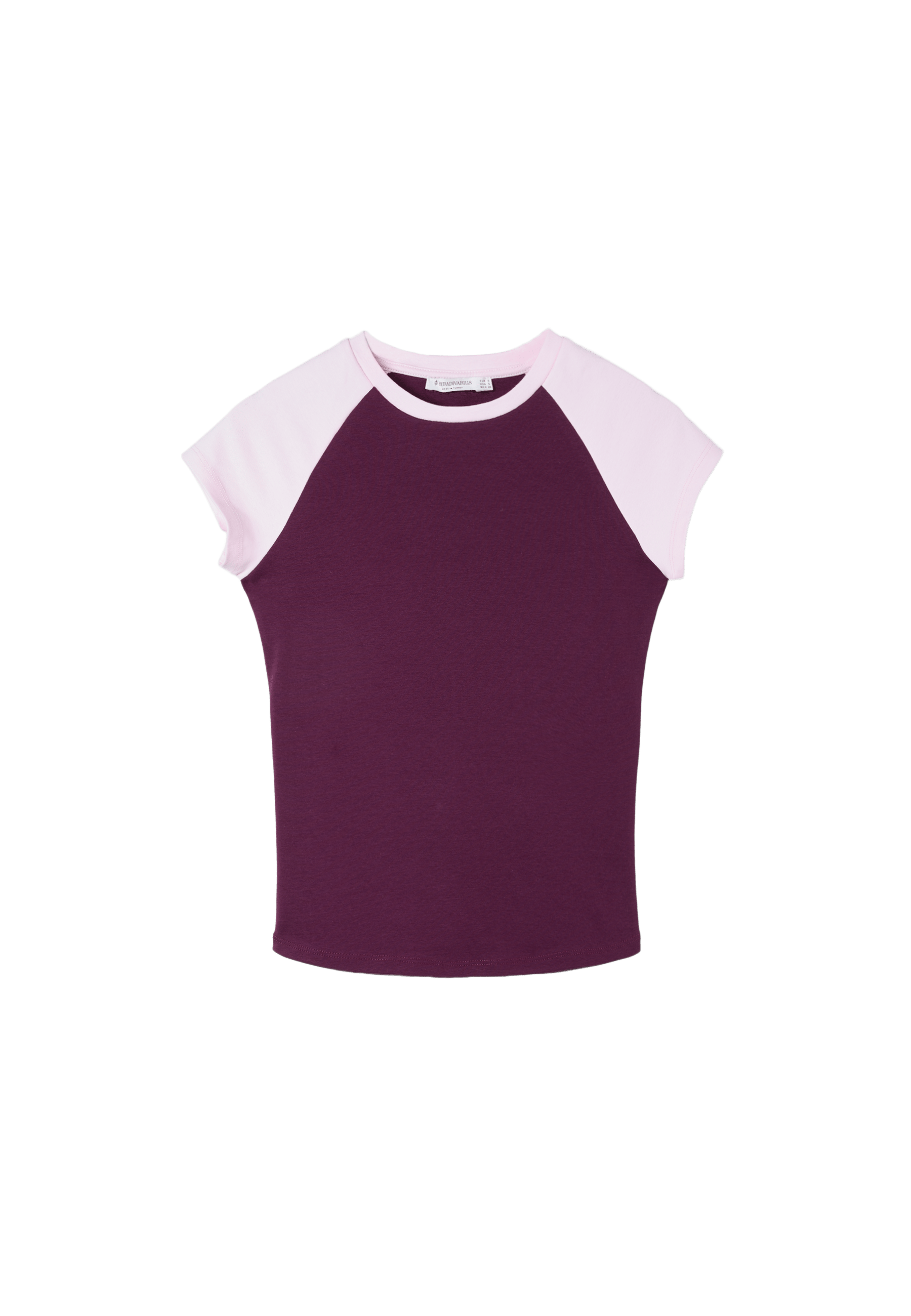 Short sleeve raglan T-shirt — Dark purple