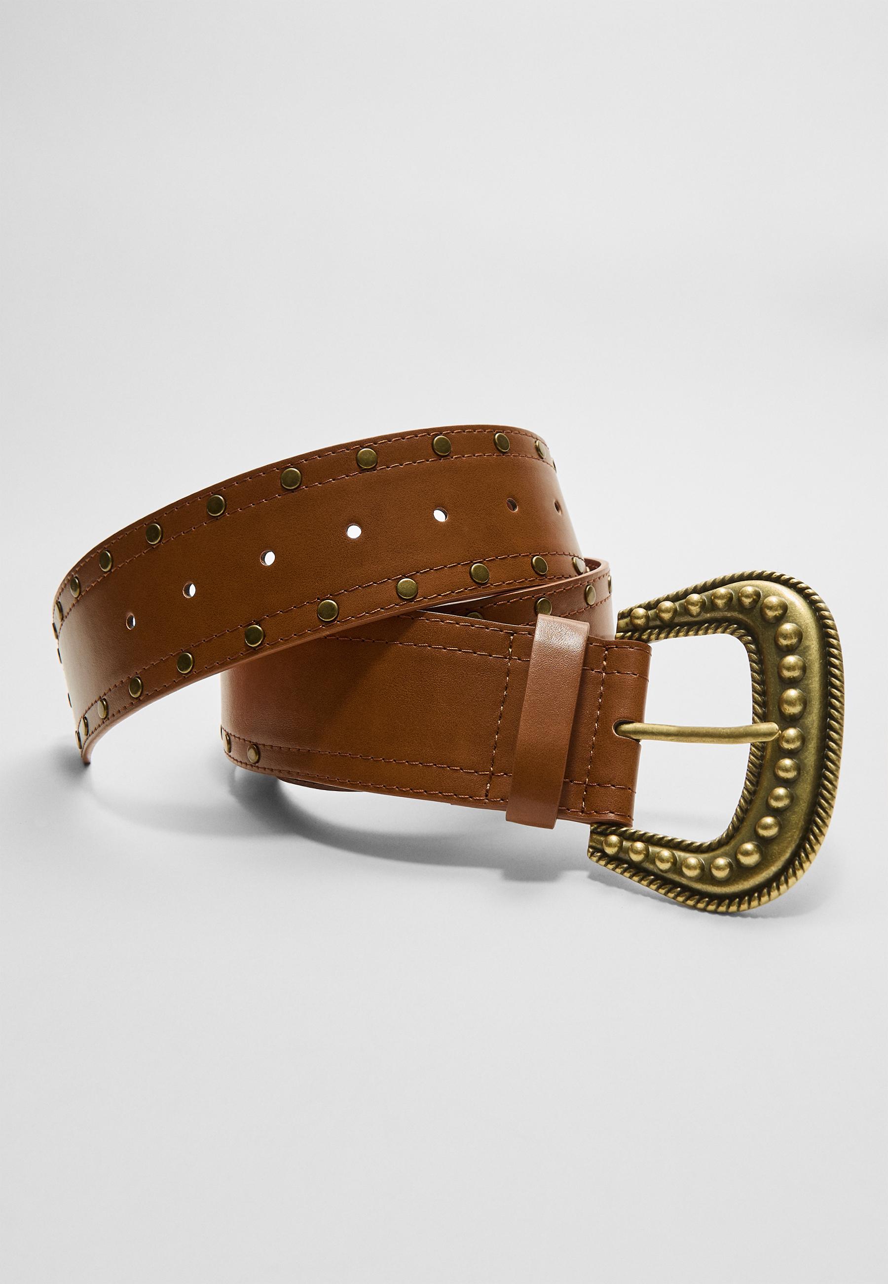 Belt with studded buckle - Women's fashion | Stradivarius
