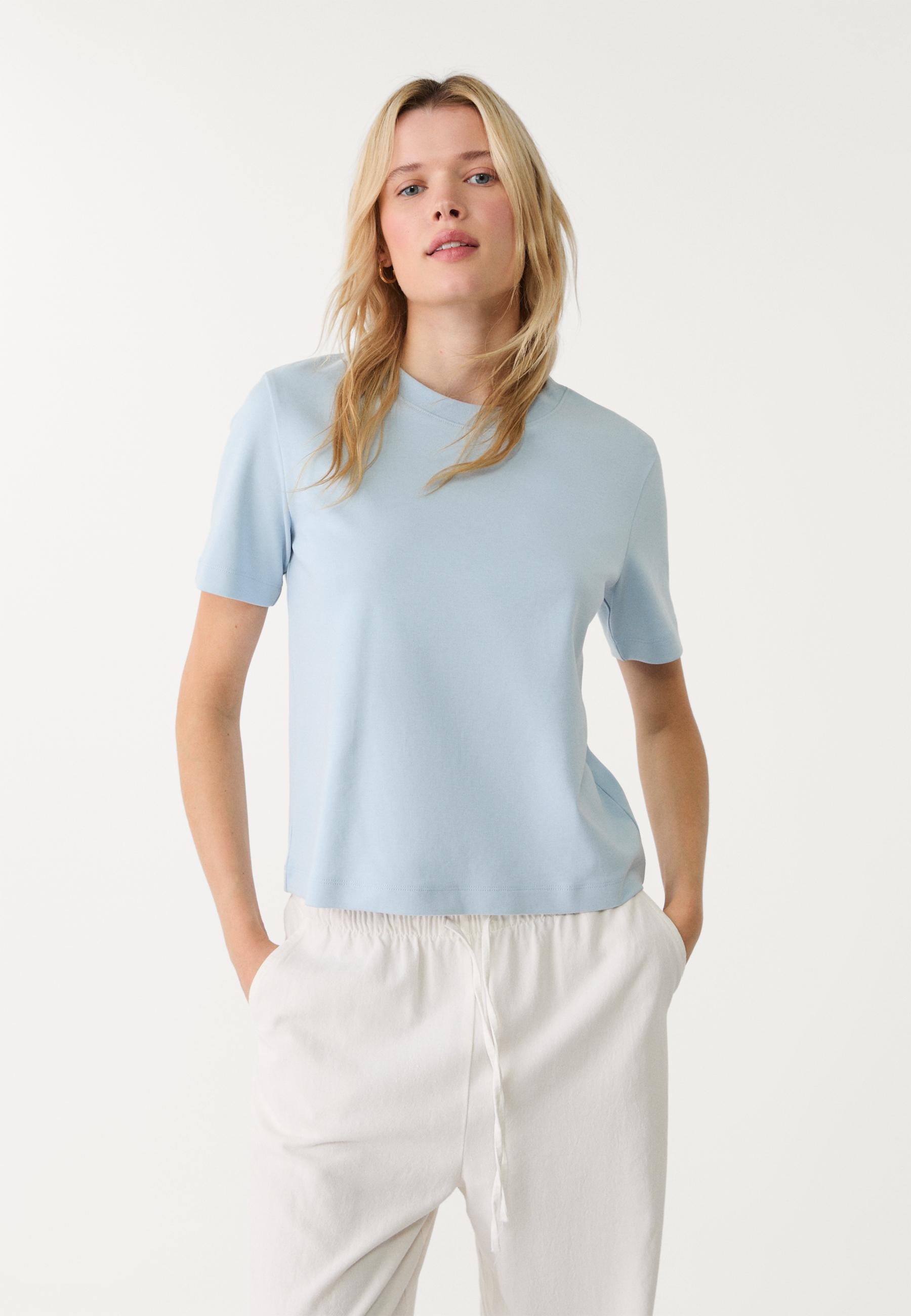B01 Heavyweight regular fit basic T-shirt — Sky blue