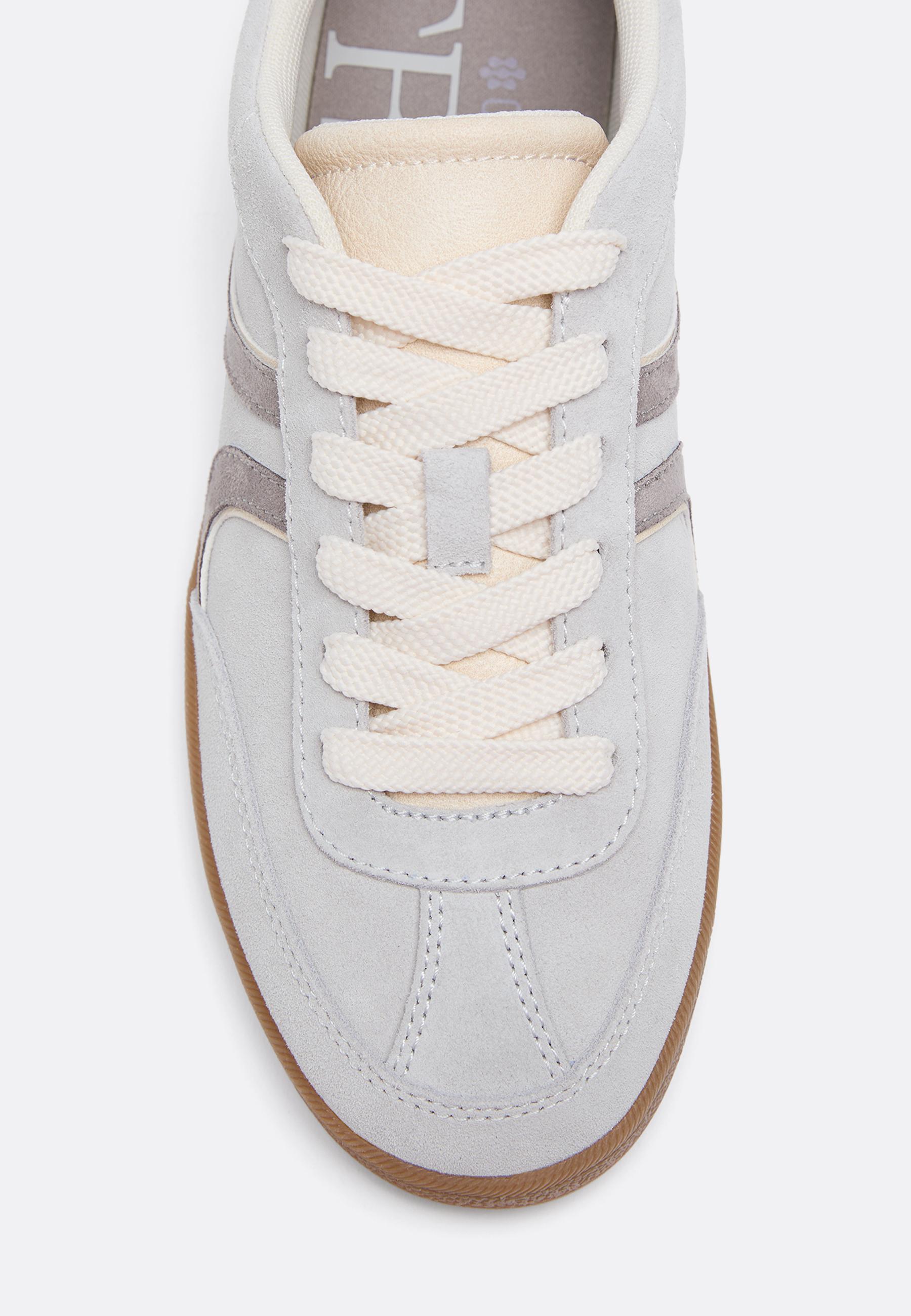 S011 Retro leather trainers — GREY