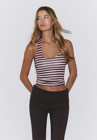 Halter neck top — Pale pink 3