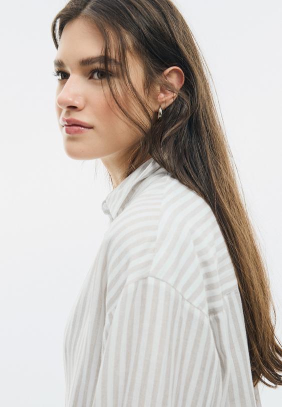 Stradivarius Chemise Effet Lin Pierre S