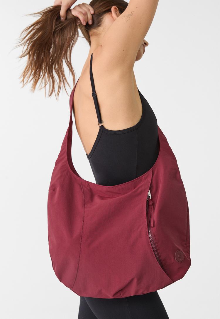 fabric moon shoulder bag