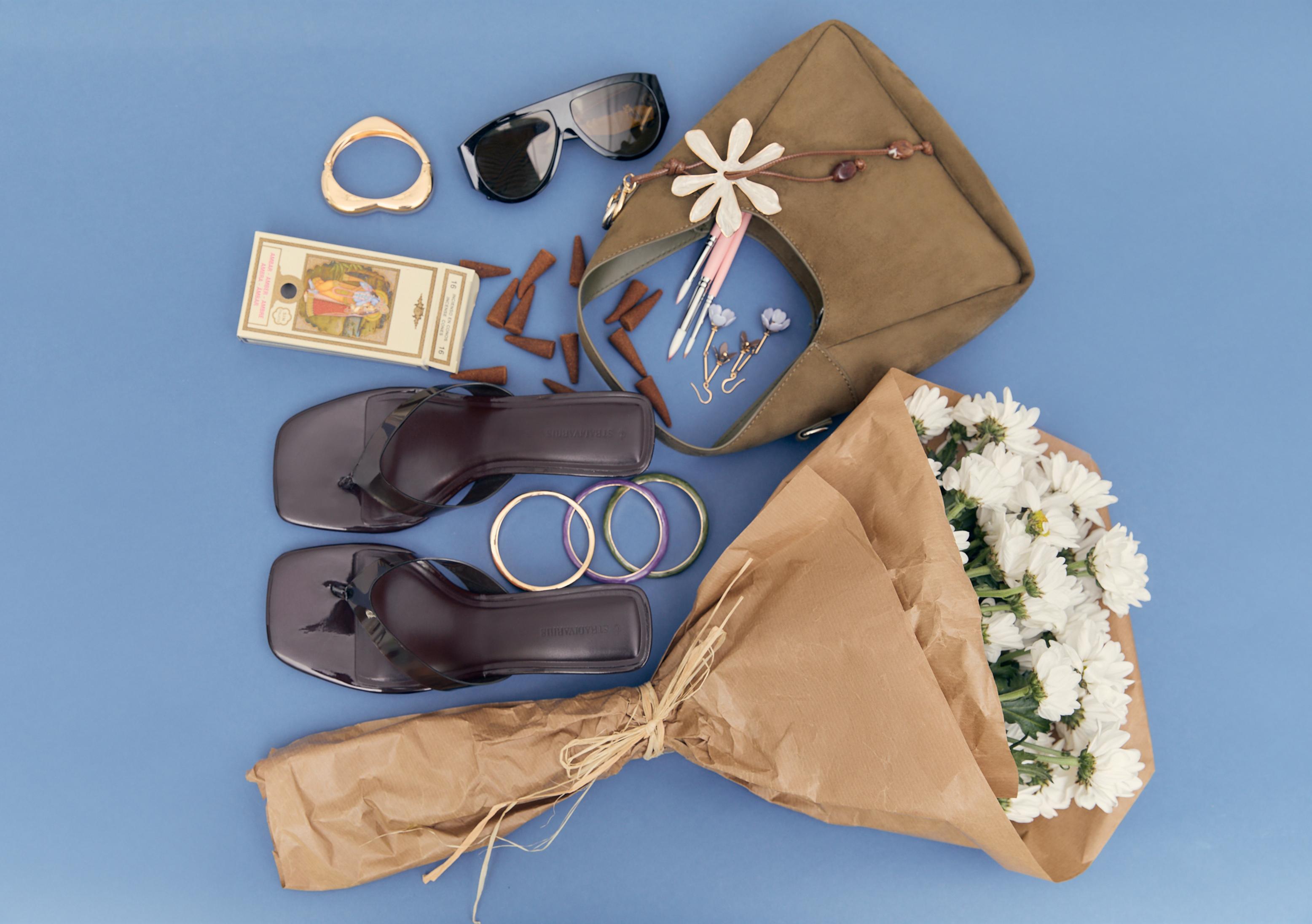 Retro tortoiseshell sunglasses — Khaki