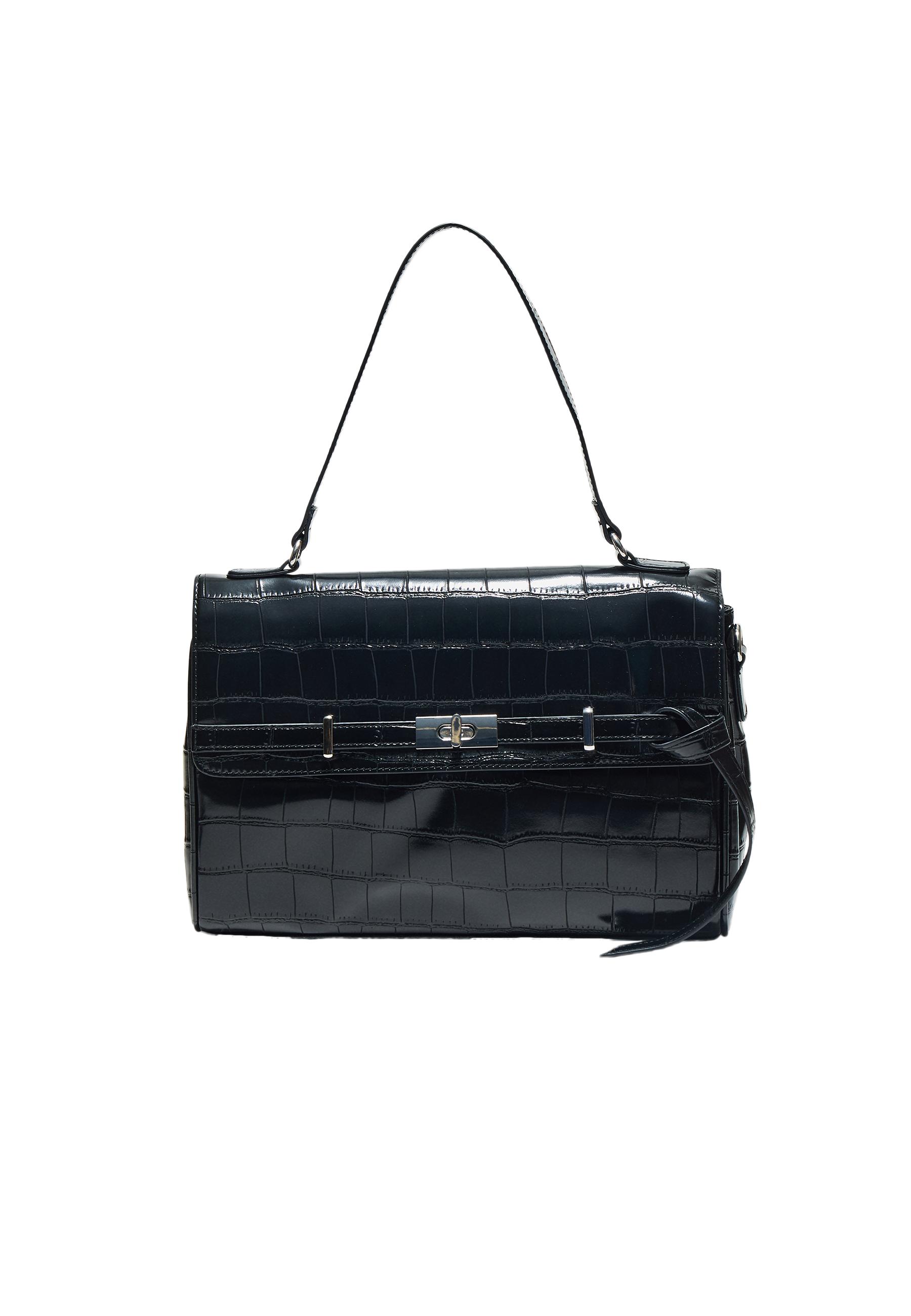 Medium belt shoulder bag — Black