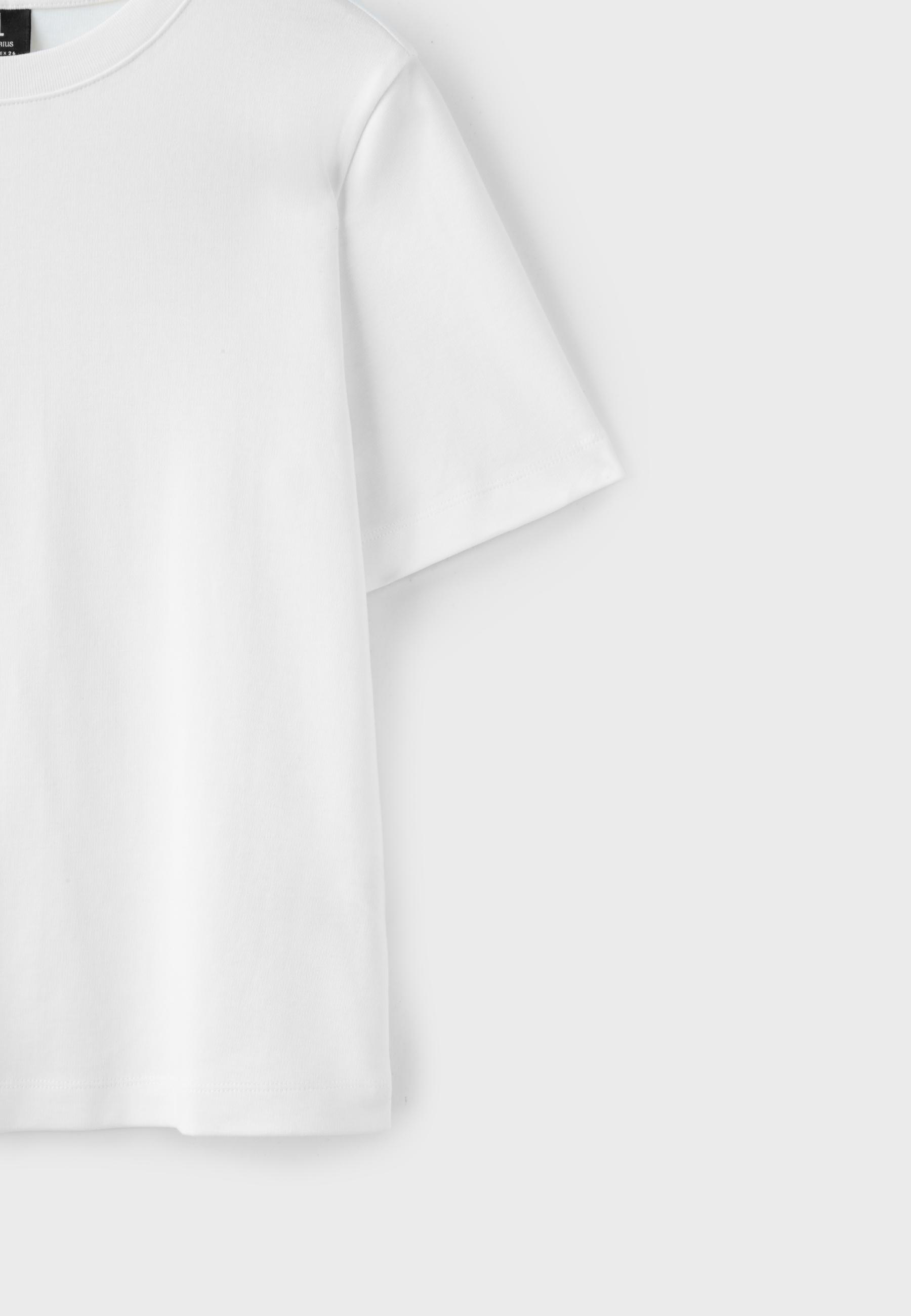 Stradivarius B01 Basic regular fit kalın t-shirt görsel 7