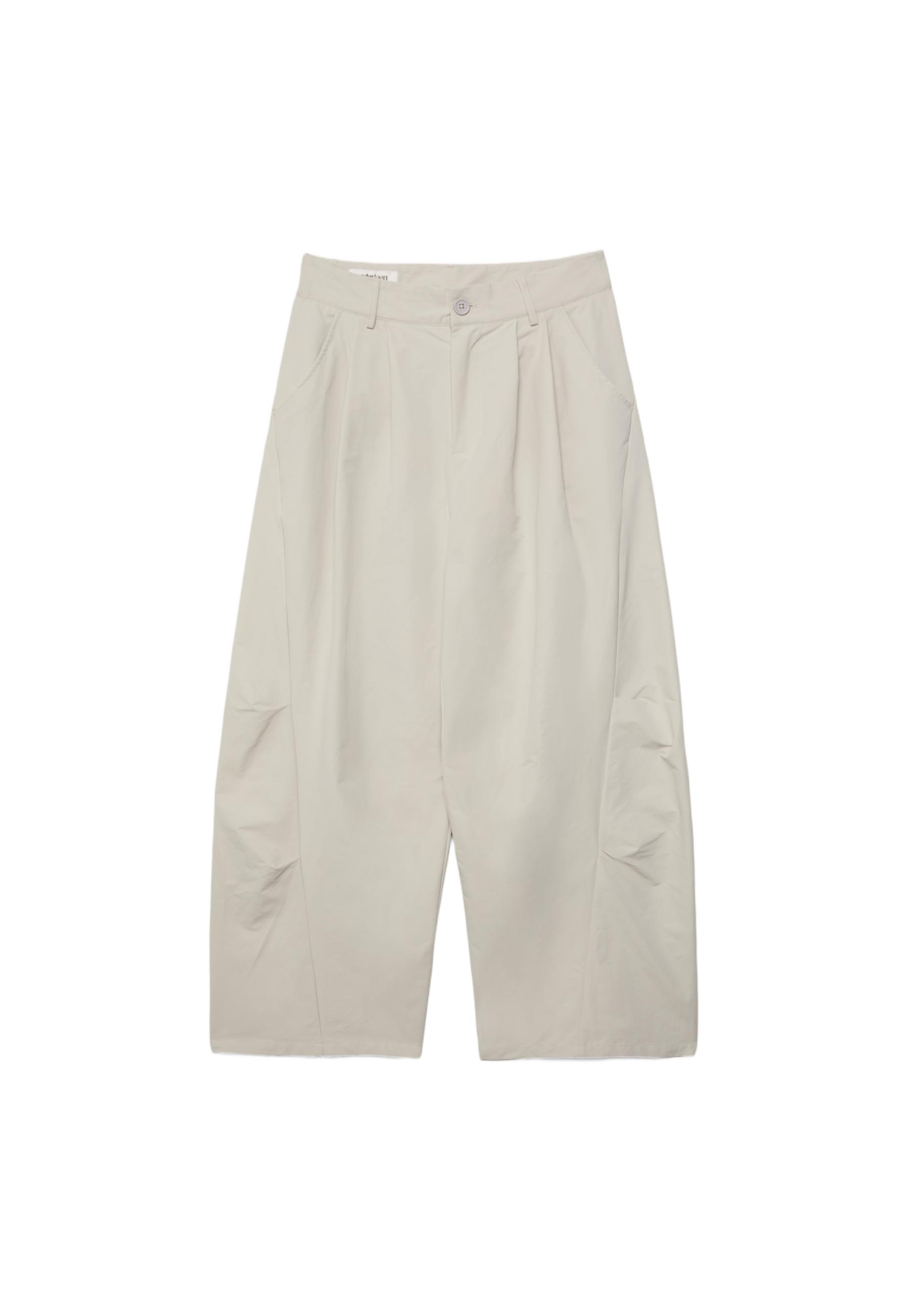Barrel smart trousers — Stone