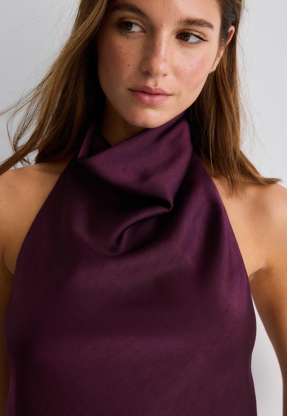 top halter saten