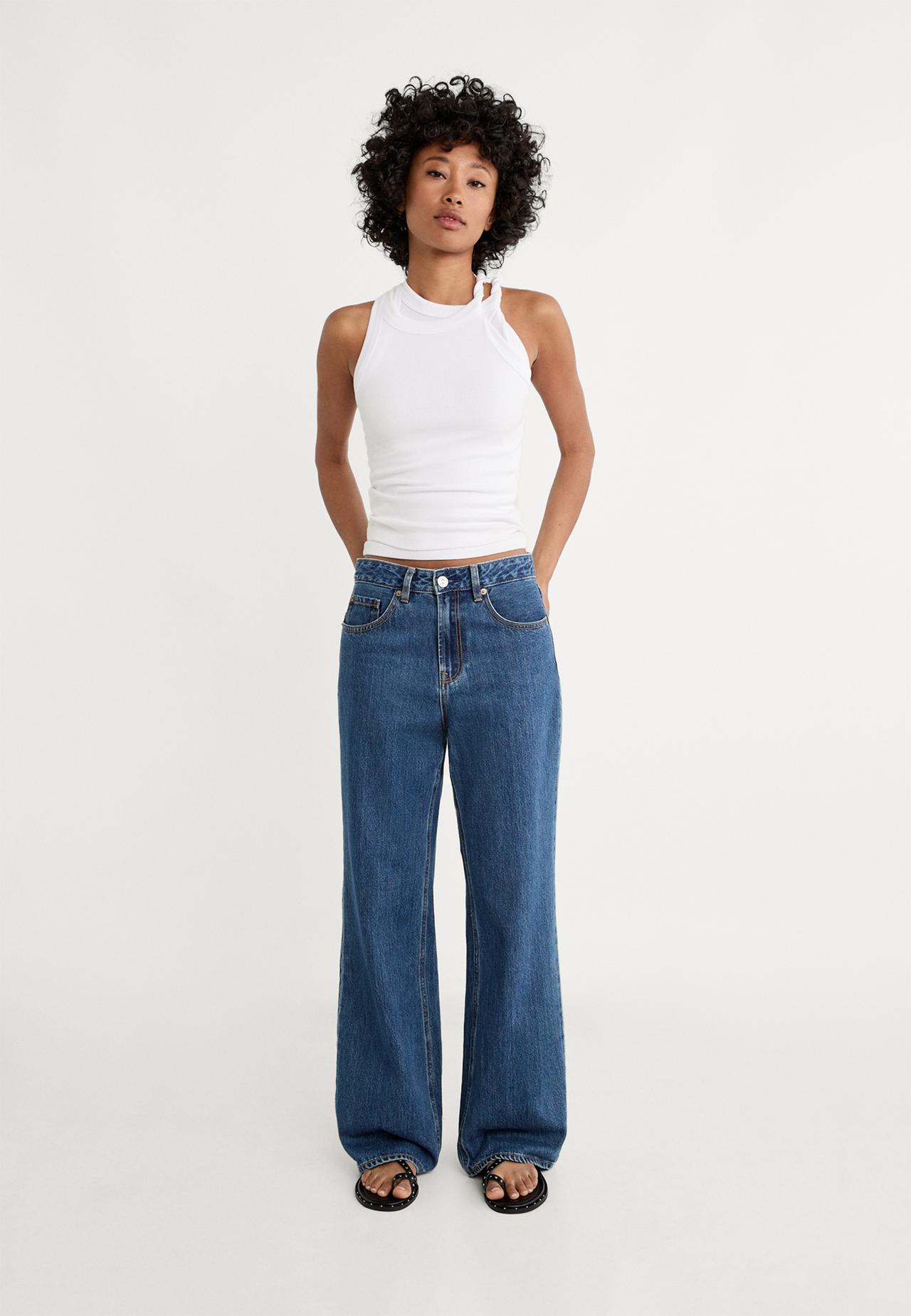 Jean D92 regular wide - Jeans femme | Stradivarius France