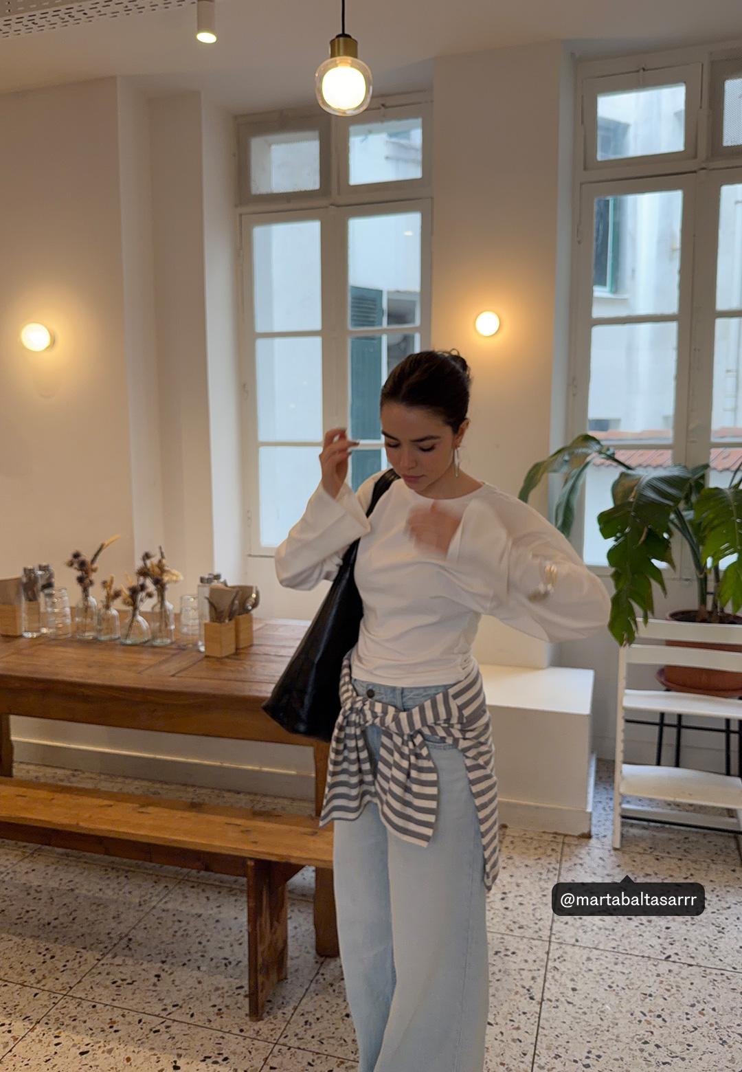 Kimono sleeve T-shirt — White
