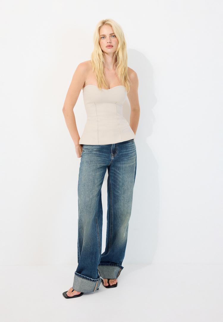 kalp yaka bandeau top