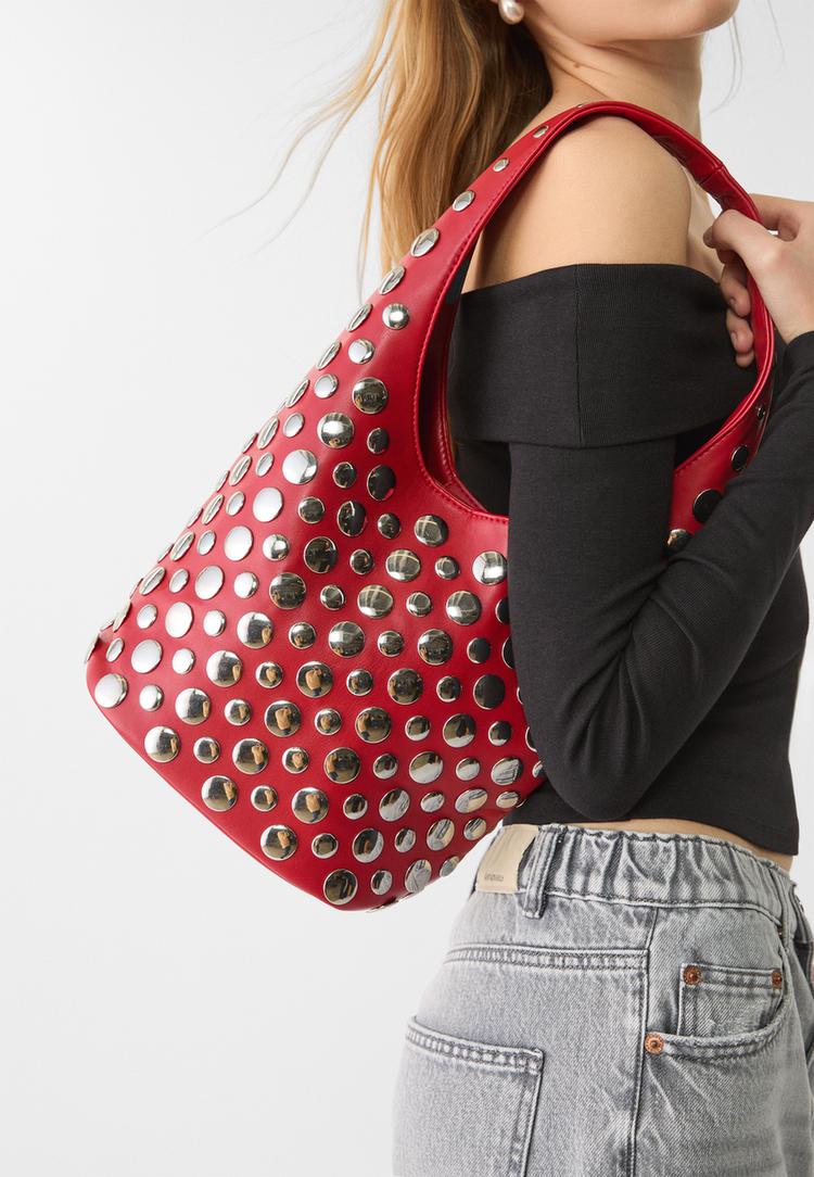 bolso hombro tachas