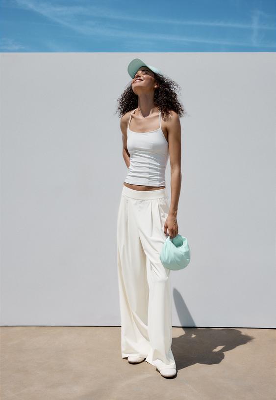 softtouch elasticated waist palazzo joggers