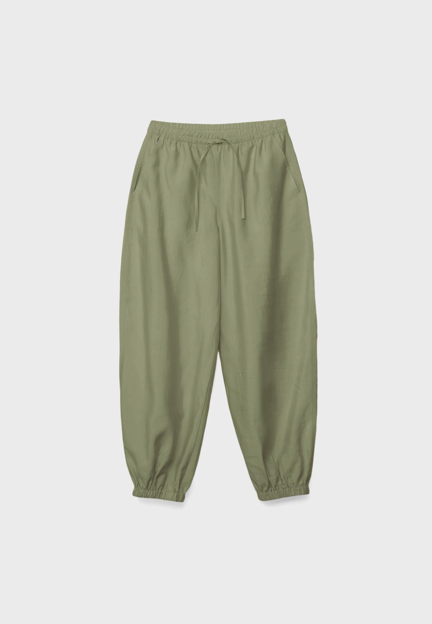 Lyocell sarouel trousers — Khaki