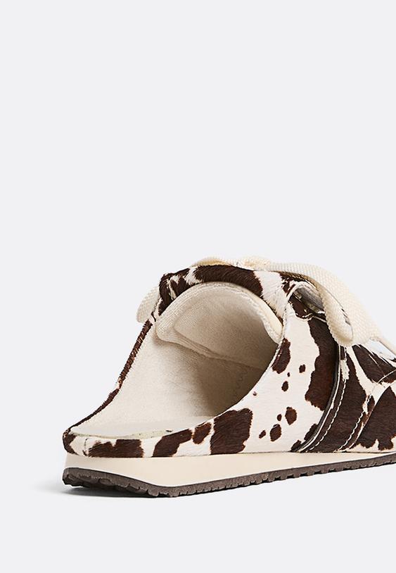 zapatilla destalonada print vaca