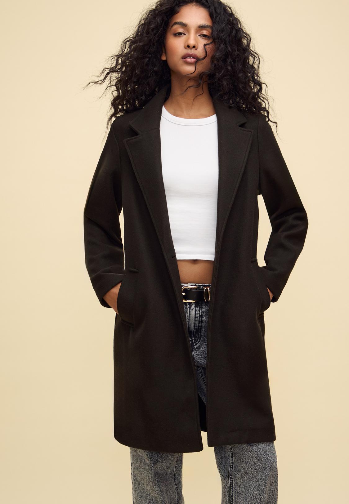 Black Stradivarius Mantel Schwarz Stradivarius – STR – Super