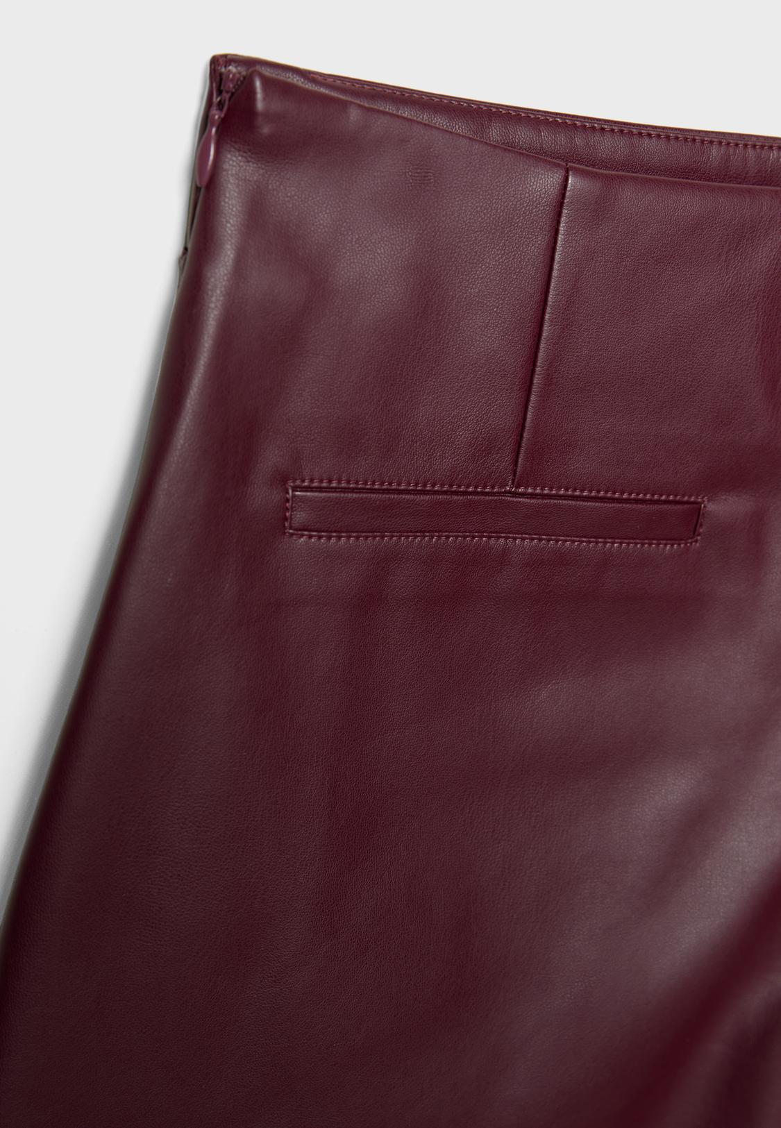 Efecto Piel Pantalon Vinipiel Stradivarius Pantalon Vinipiel