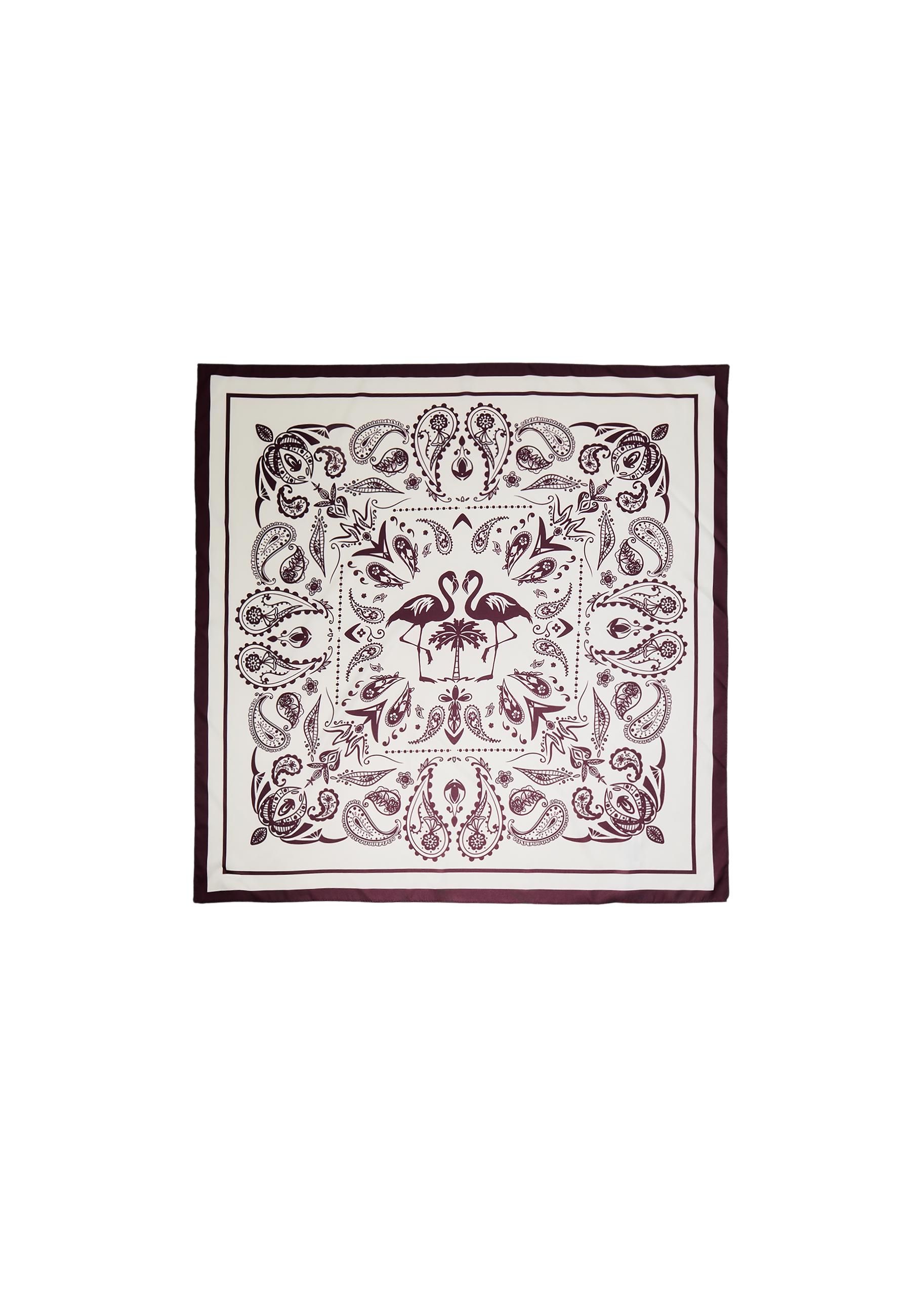 Flamingo scarf — Ecru