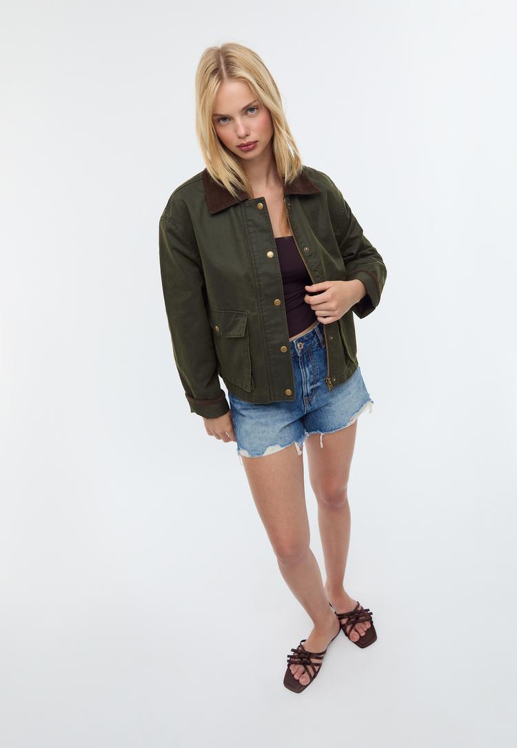 parka corto combinato cerato
