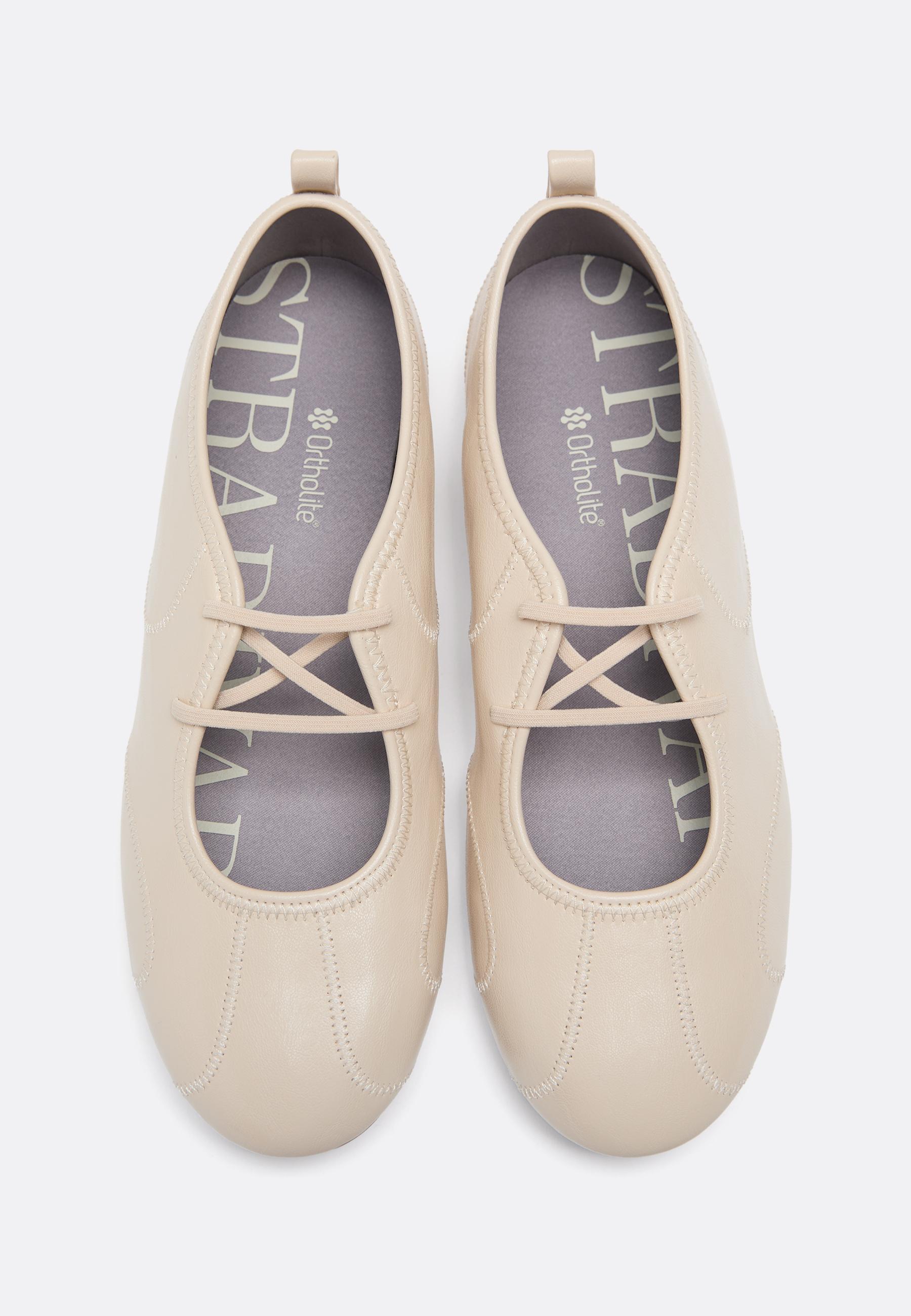 Elasticated sneakerinas — ECRU