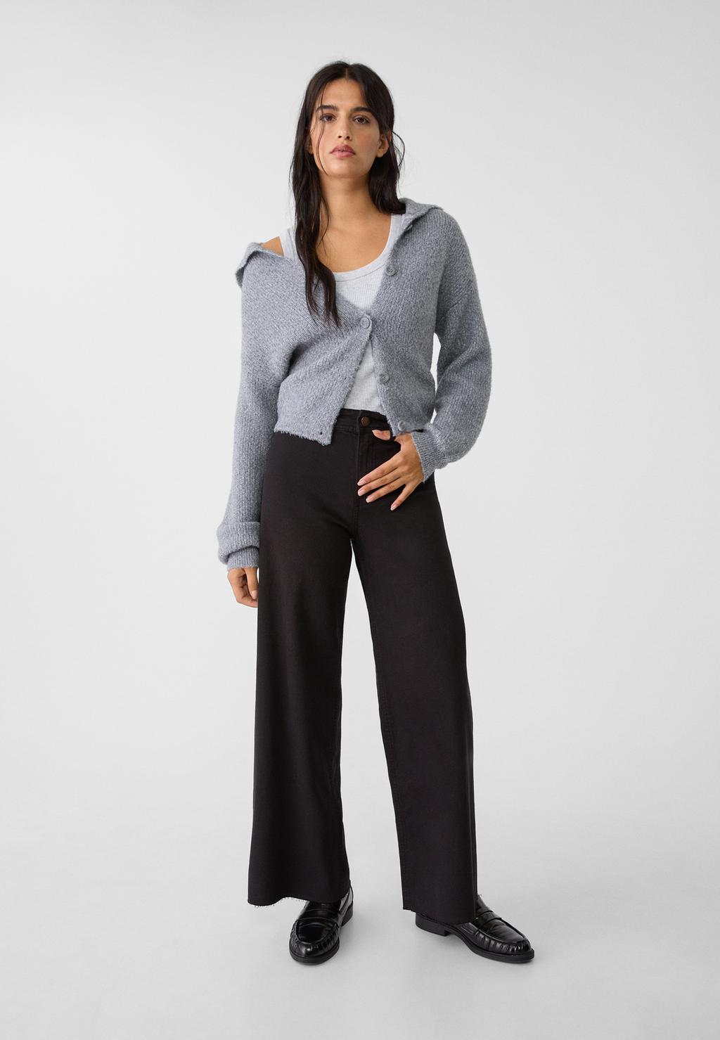 Straight-leg minimalist trousers