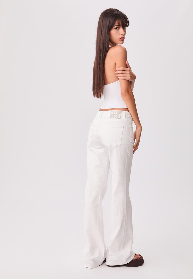 jean flare taille basse